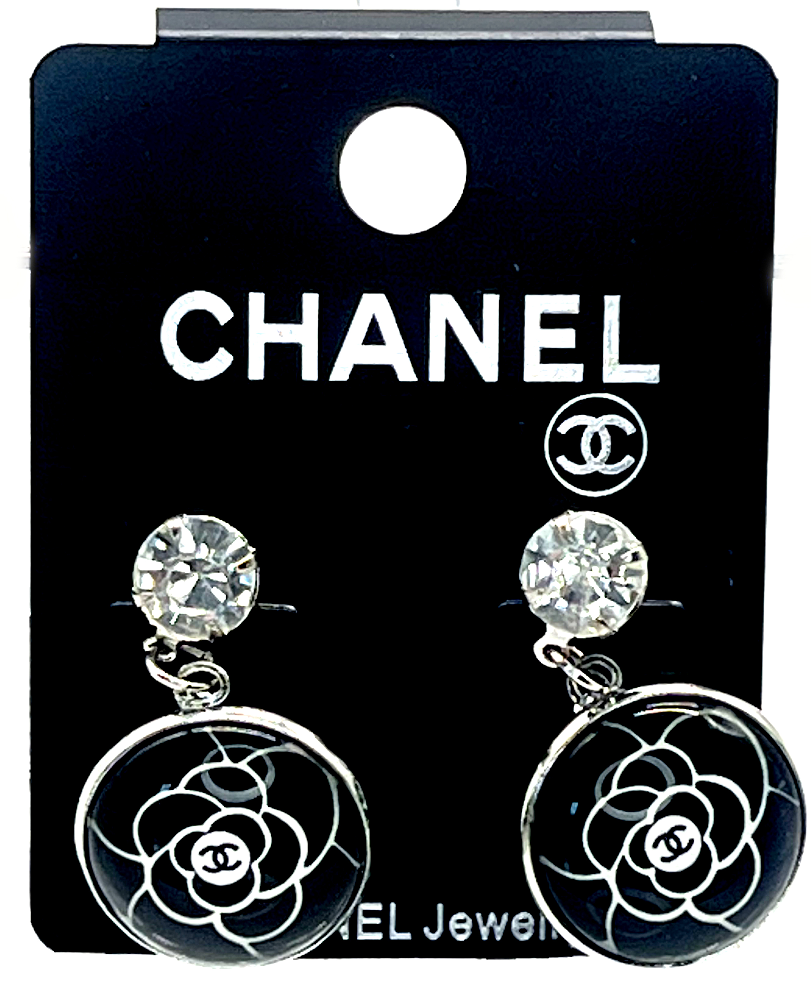 Chanel Camellia Drop Earrings