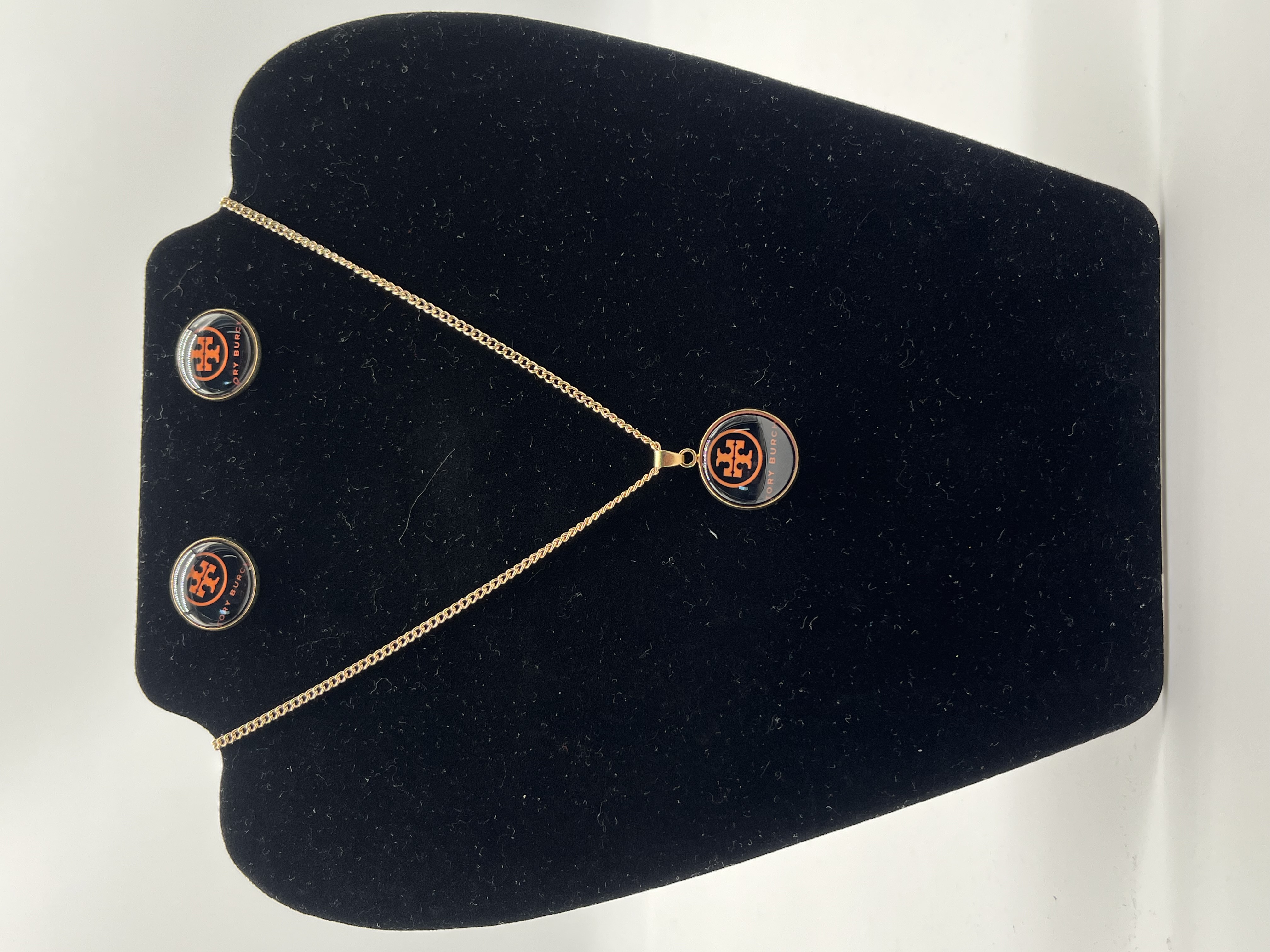 Fendi Elegant Pendant and Earring Set