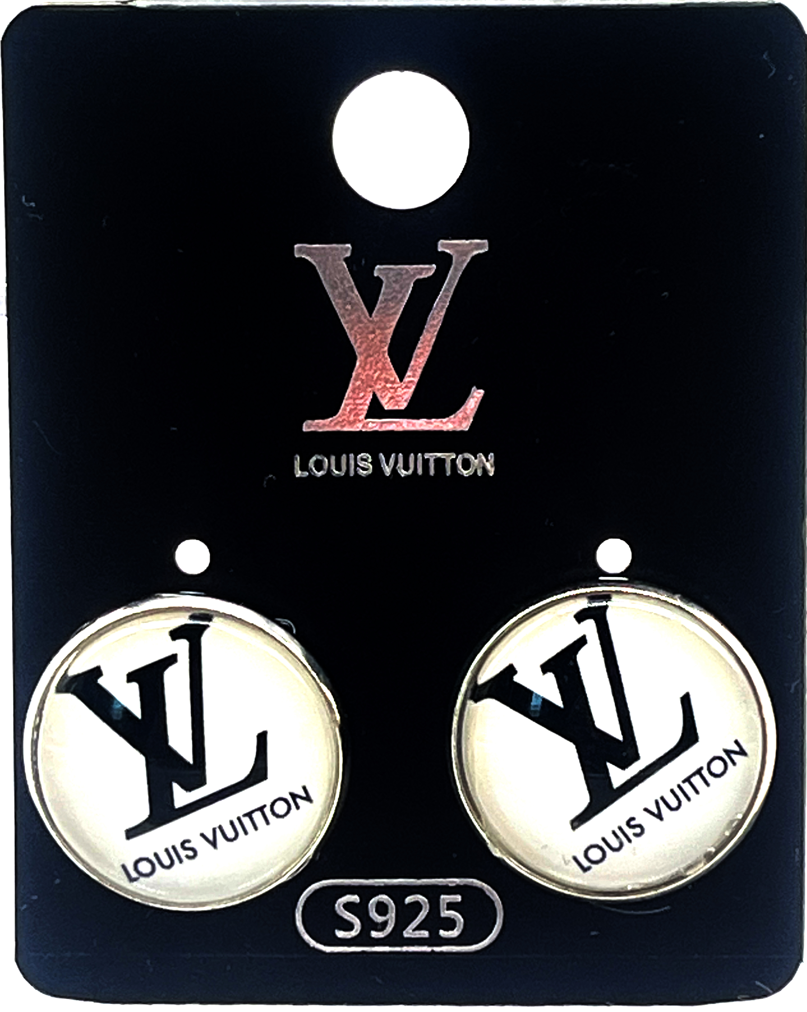 Louis Vuitton Logo Earrings