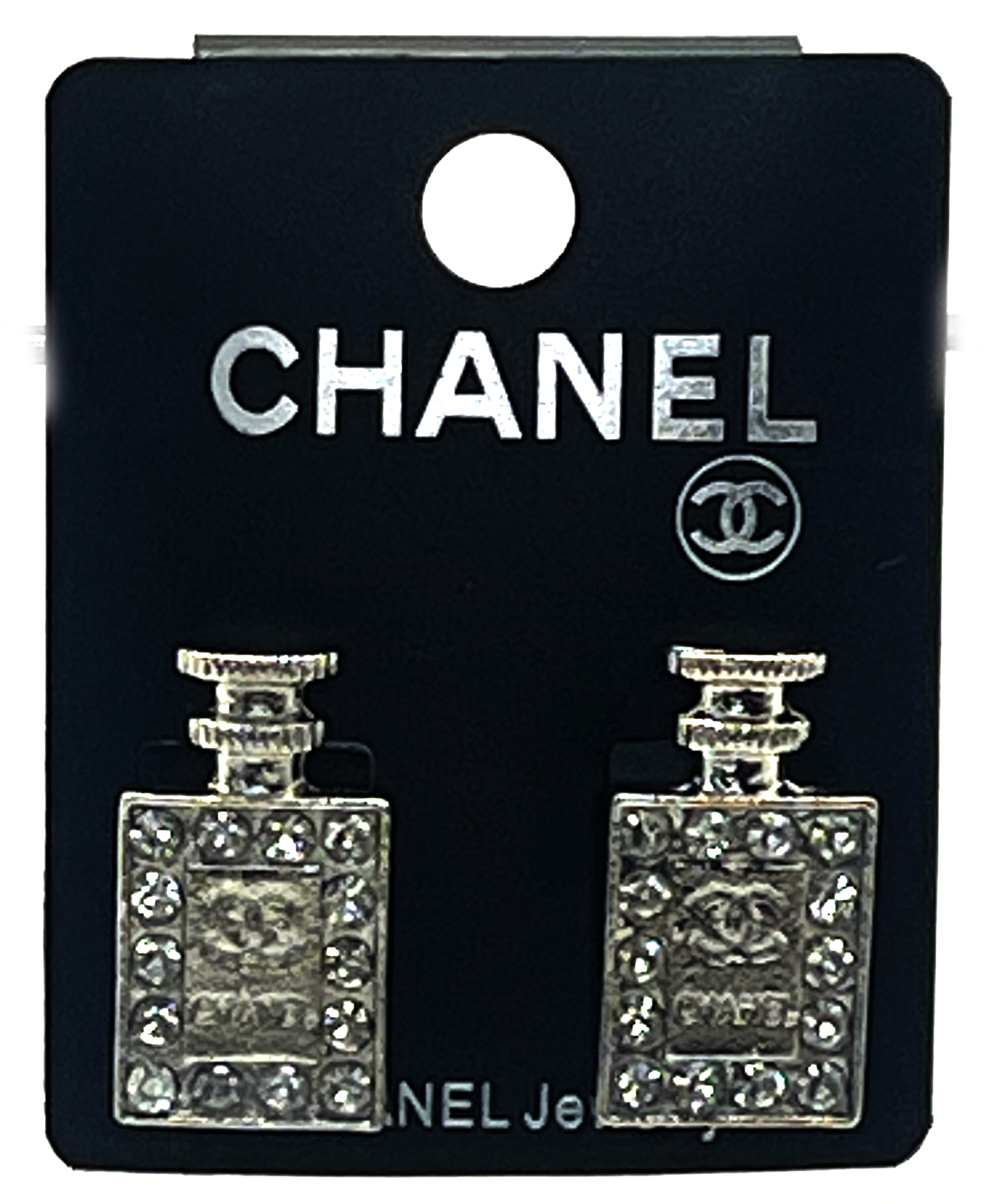 Chanel Perfume Bottle Earrings
