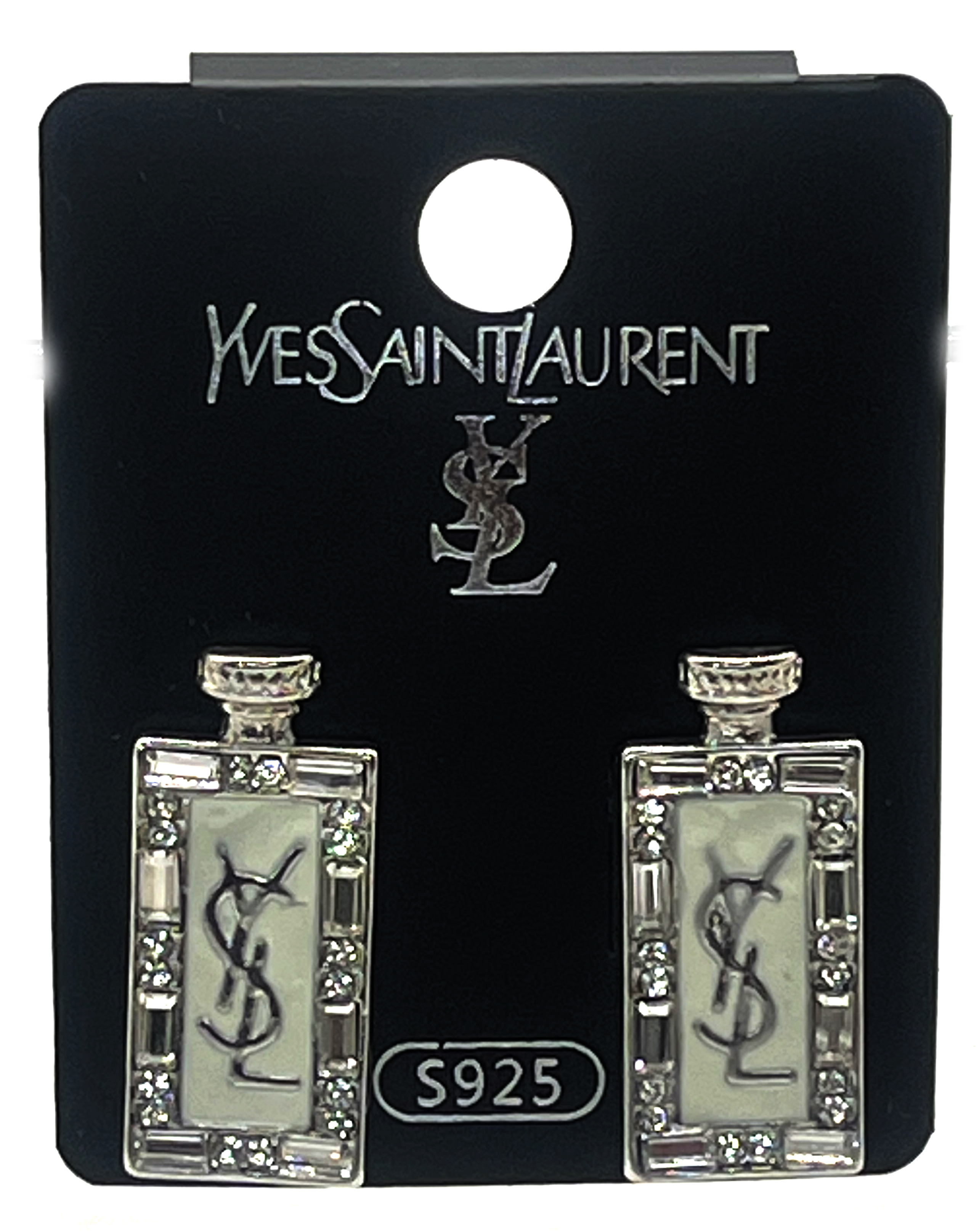 Yves Saint Laurent Sterling Silver Earrings
