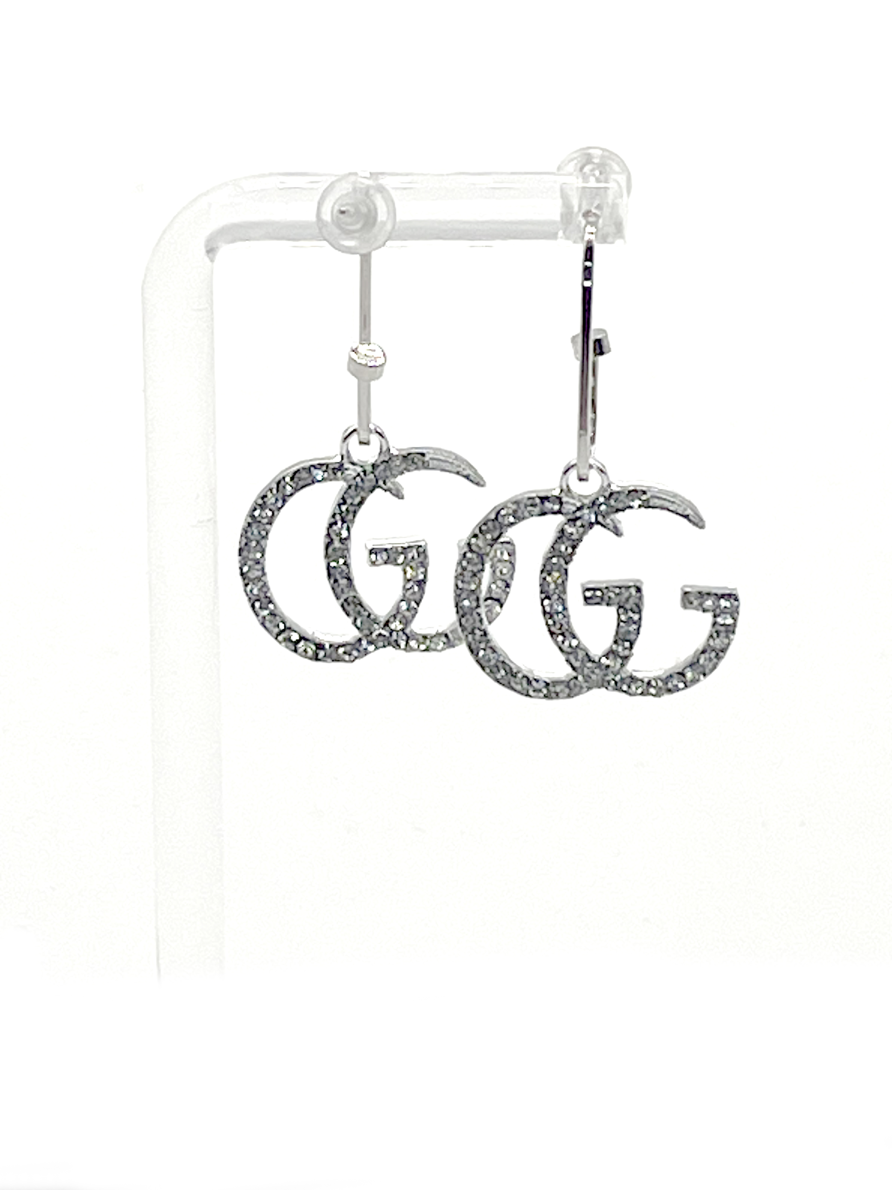 Gucci Crystal Logo Earrings