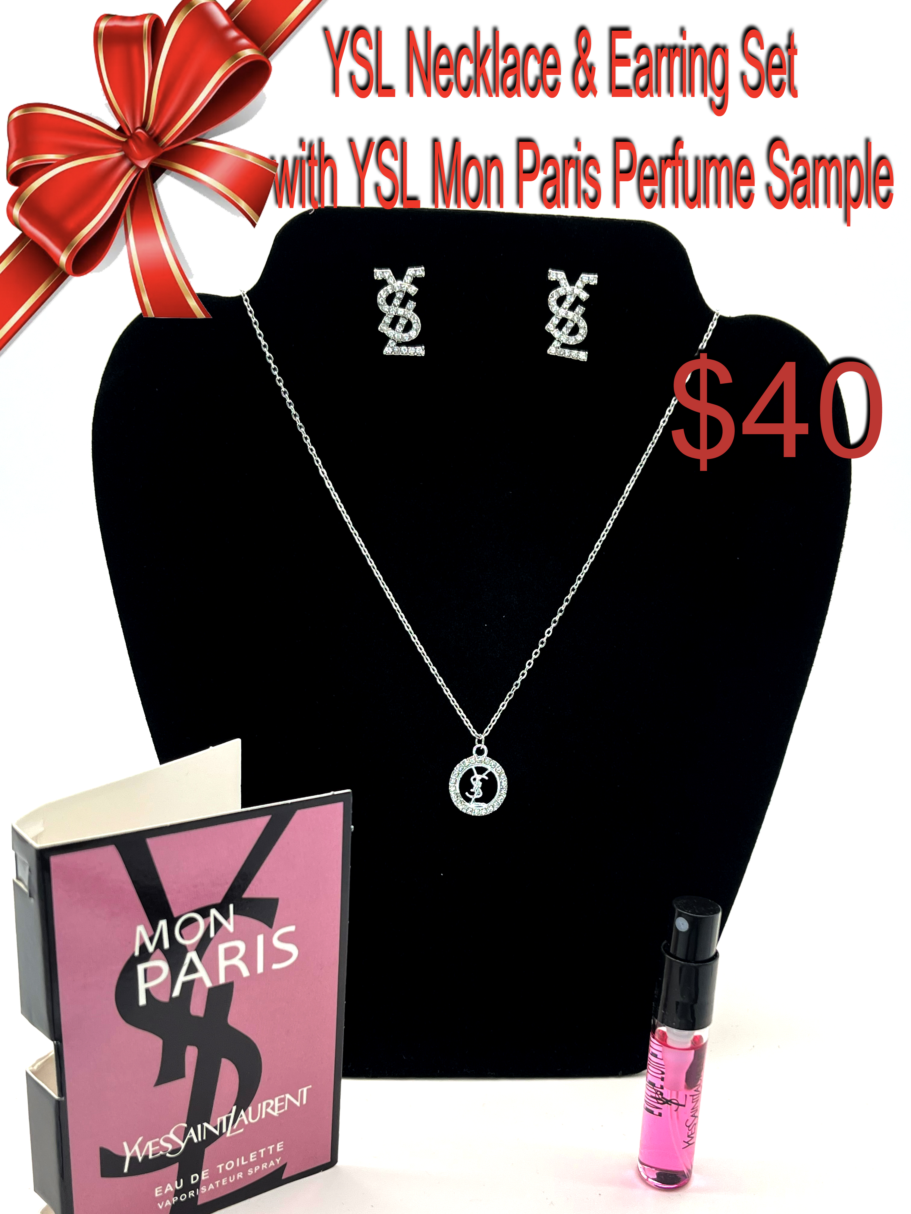 YSL Necklace & Earring Set