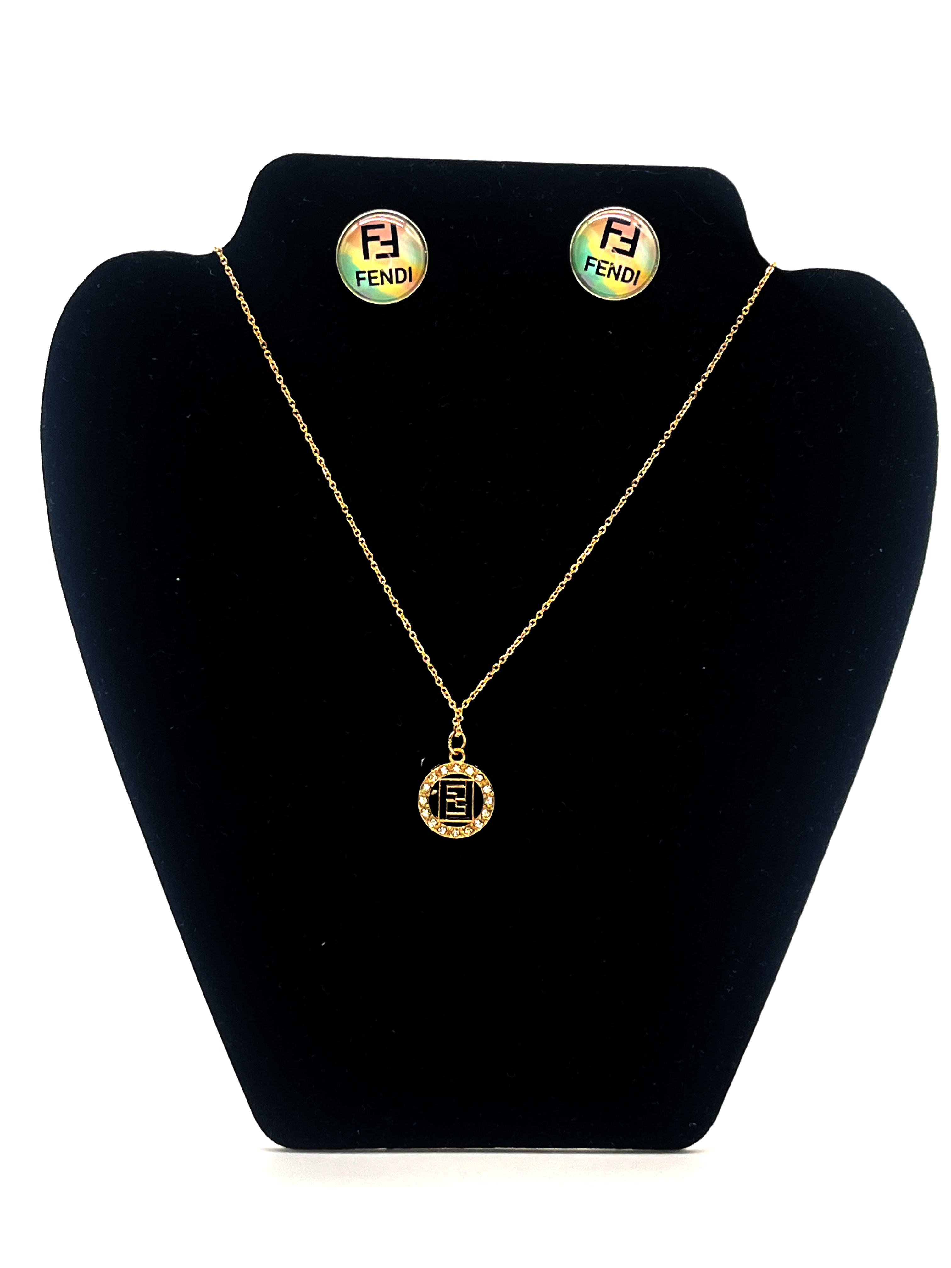 Fendi Logo Jewelry Set