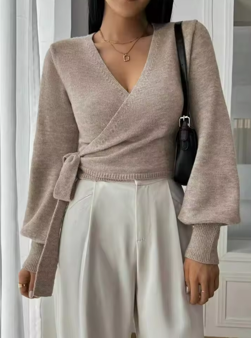 Women's Knit Wrap Sweater