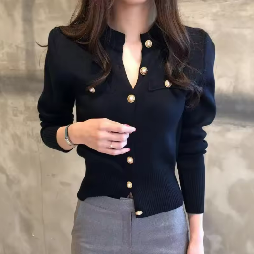 Elegant Black Cardigan