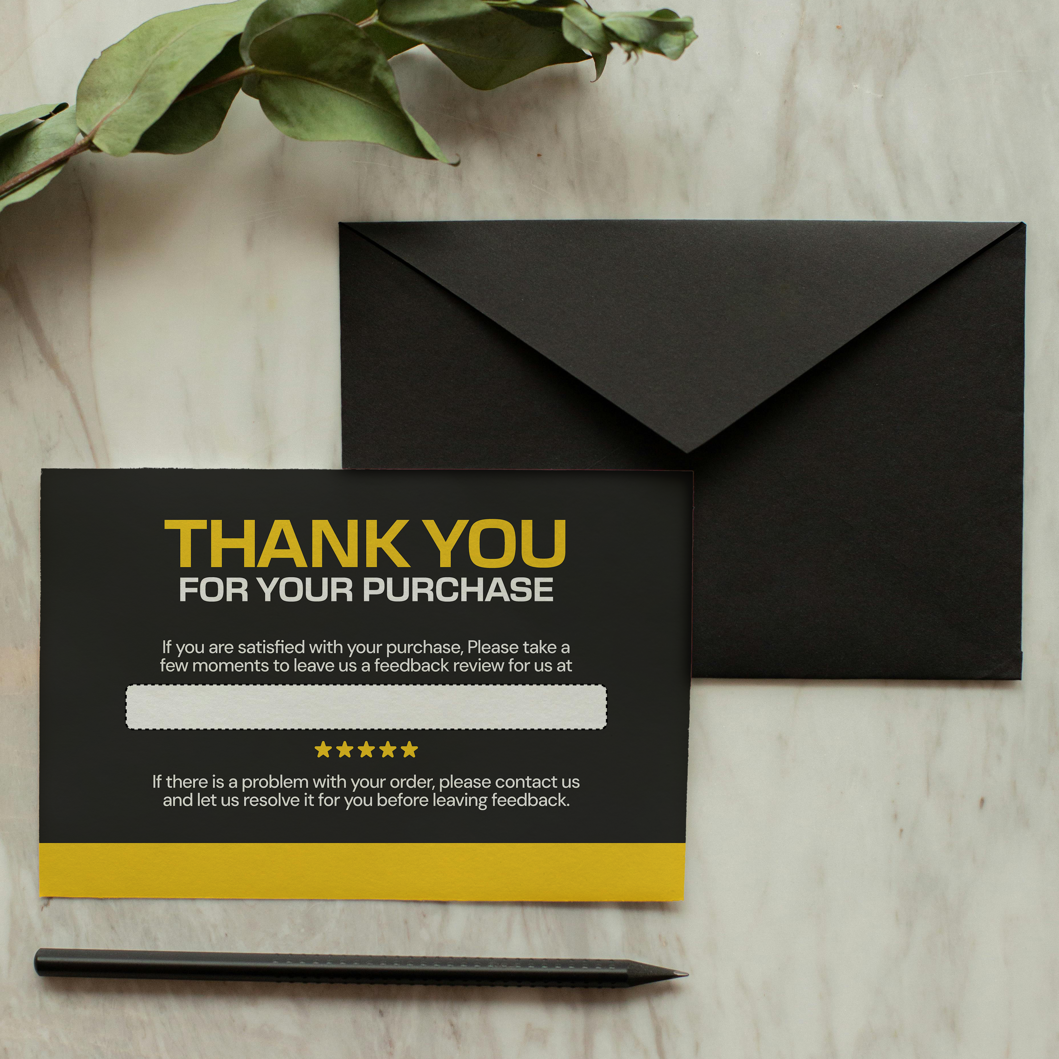 Thank You Cards/Stickers, Post-Purchase Cards/Stickers (with Editable PDF)