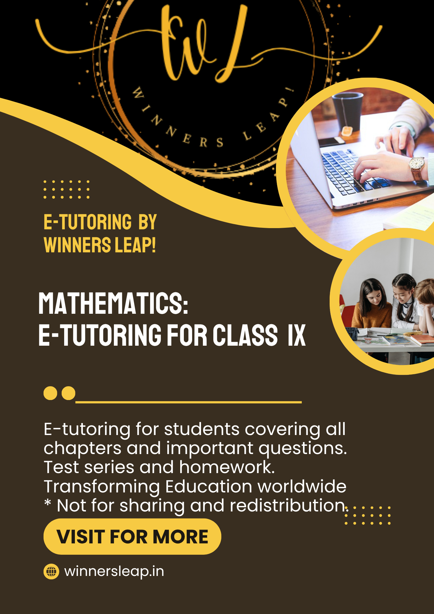 Mathematics: E-Tutoring for Class IX