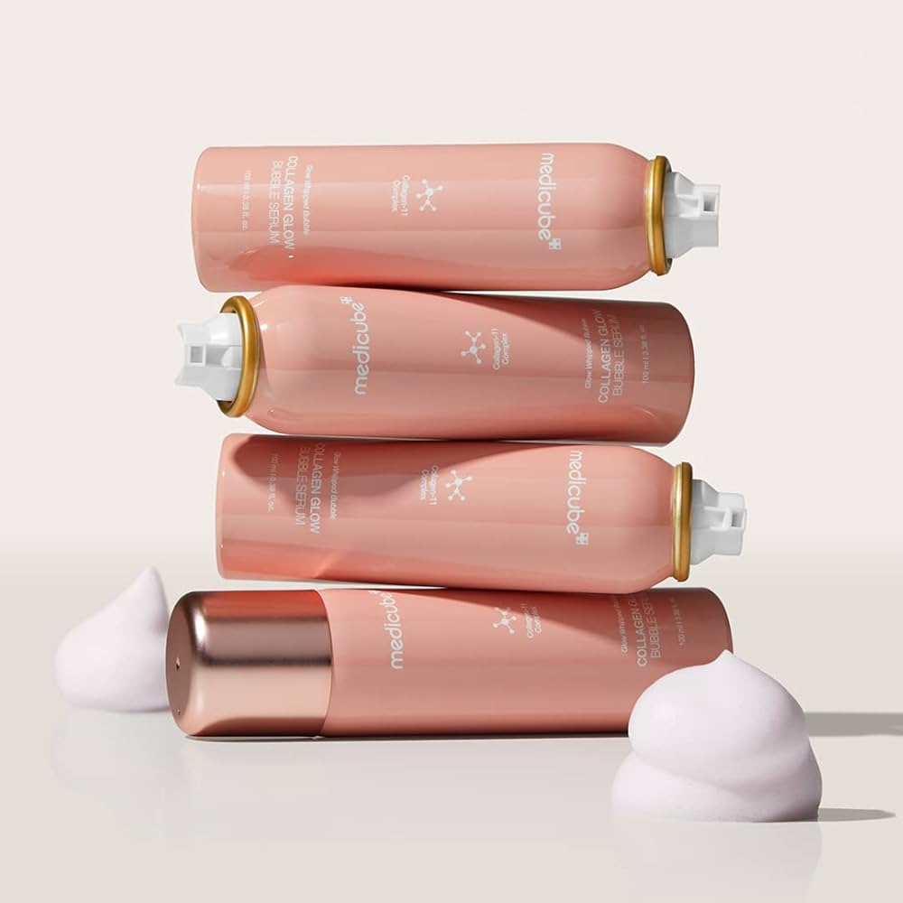 Medicube švytėjimą suteikiantis kolageno bubblegum serumas