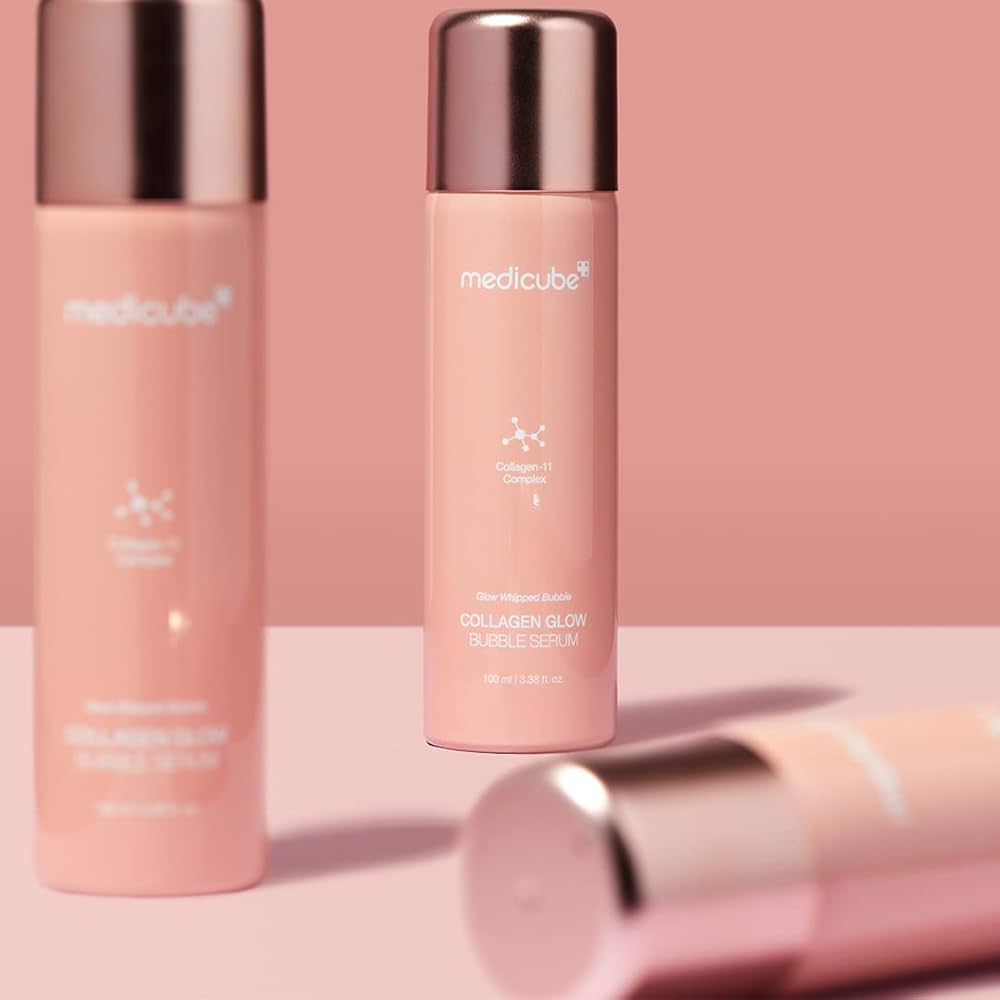 Medicube švytėjimą suteikiantis kolageno bubblegum serumas