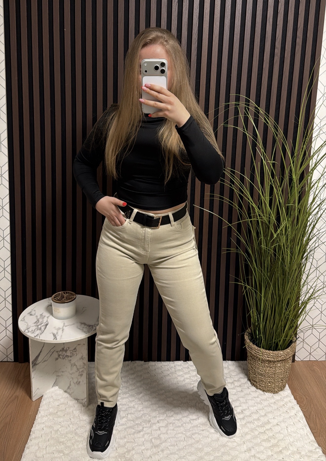 Cllasic Beige Džinsai