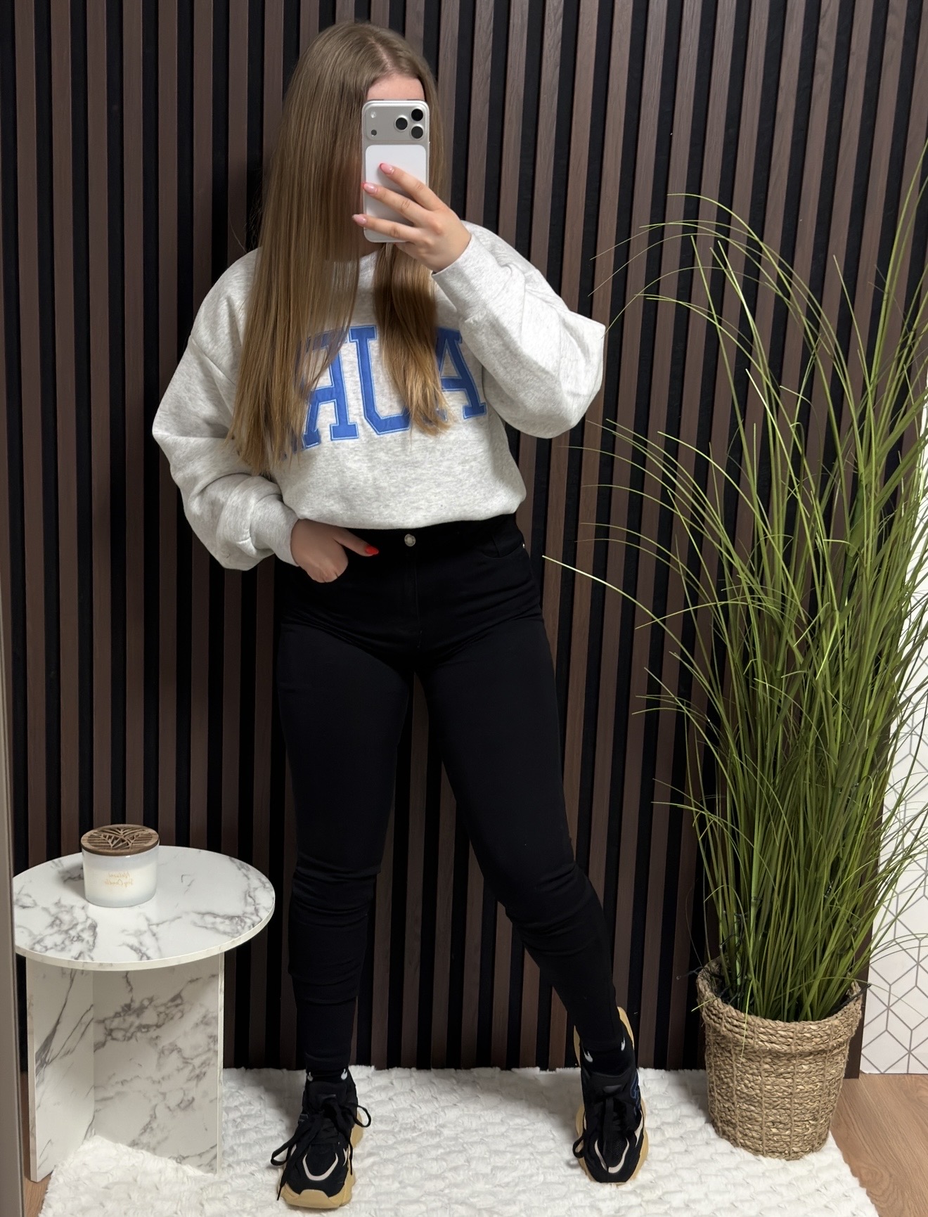 Skinny juodi džinsai