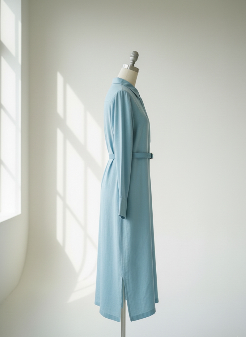 فستان بتصميم القميص