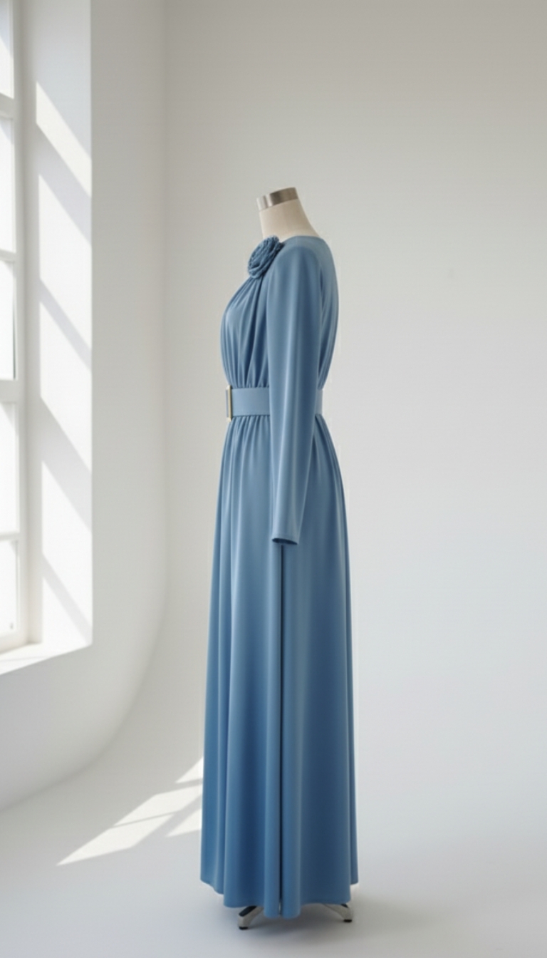 فستا مع وردة وحزام