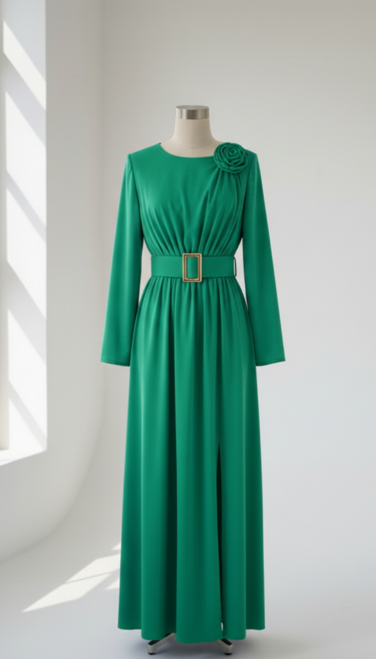 فستا مع وردة وحزام