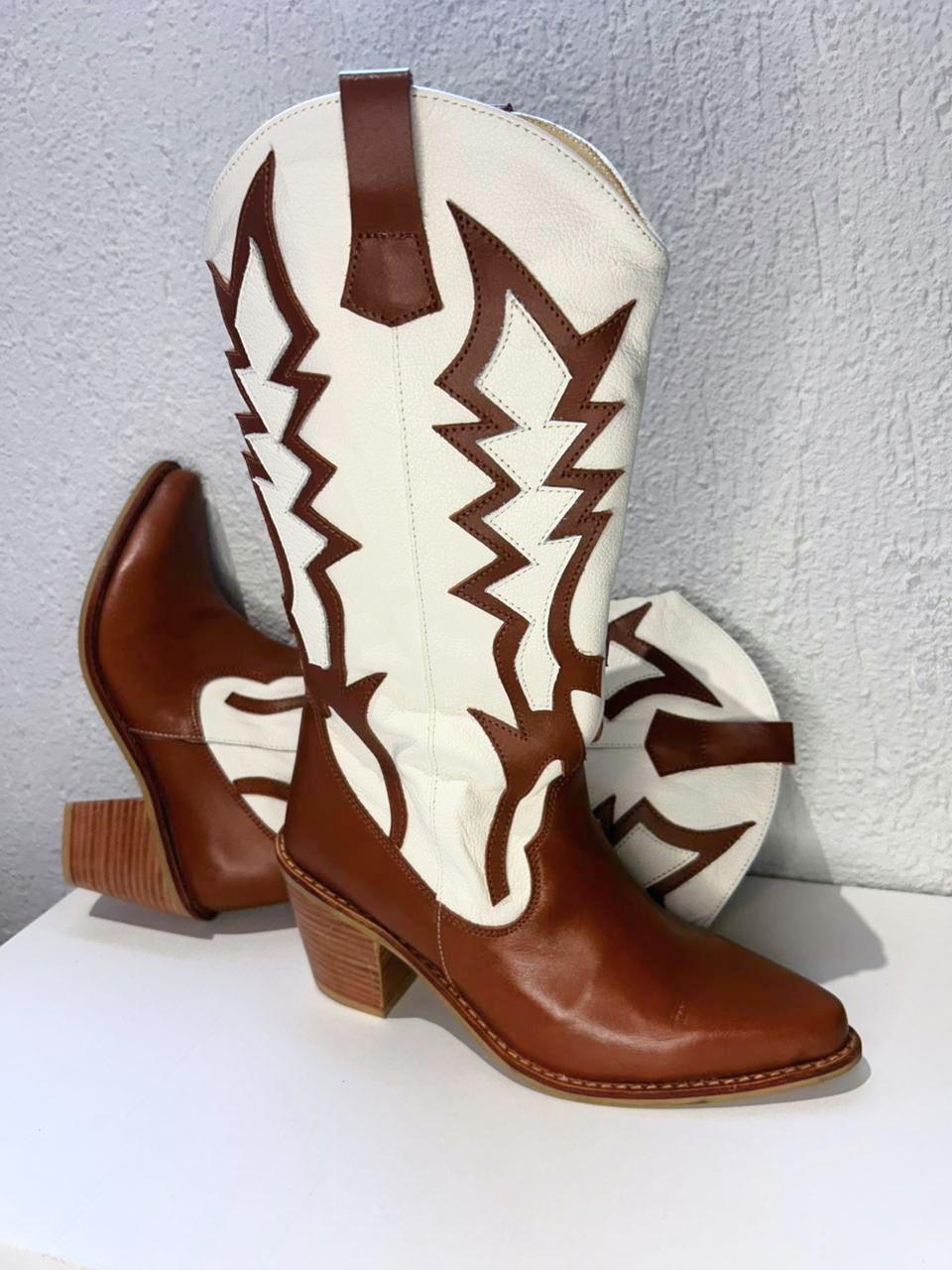 Botas vaqueras de cuero