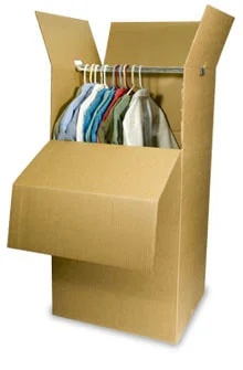 Wardrobe Box with Bar