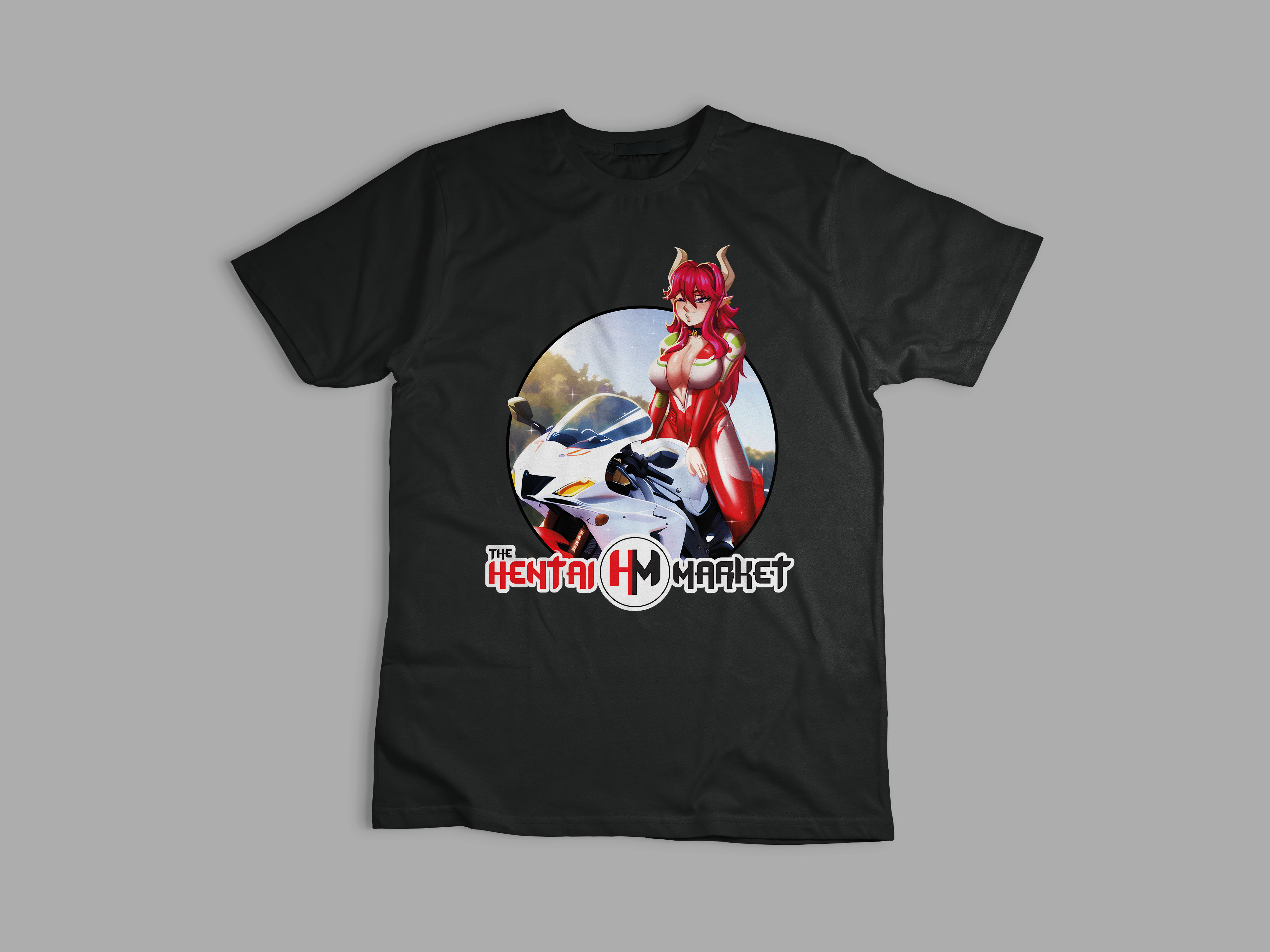 Playera Hentai Market Motociclista