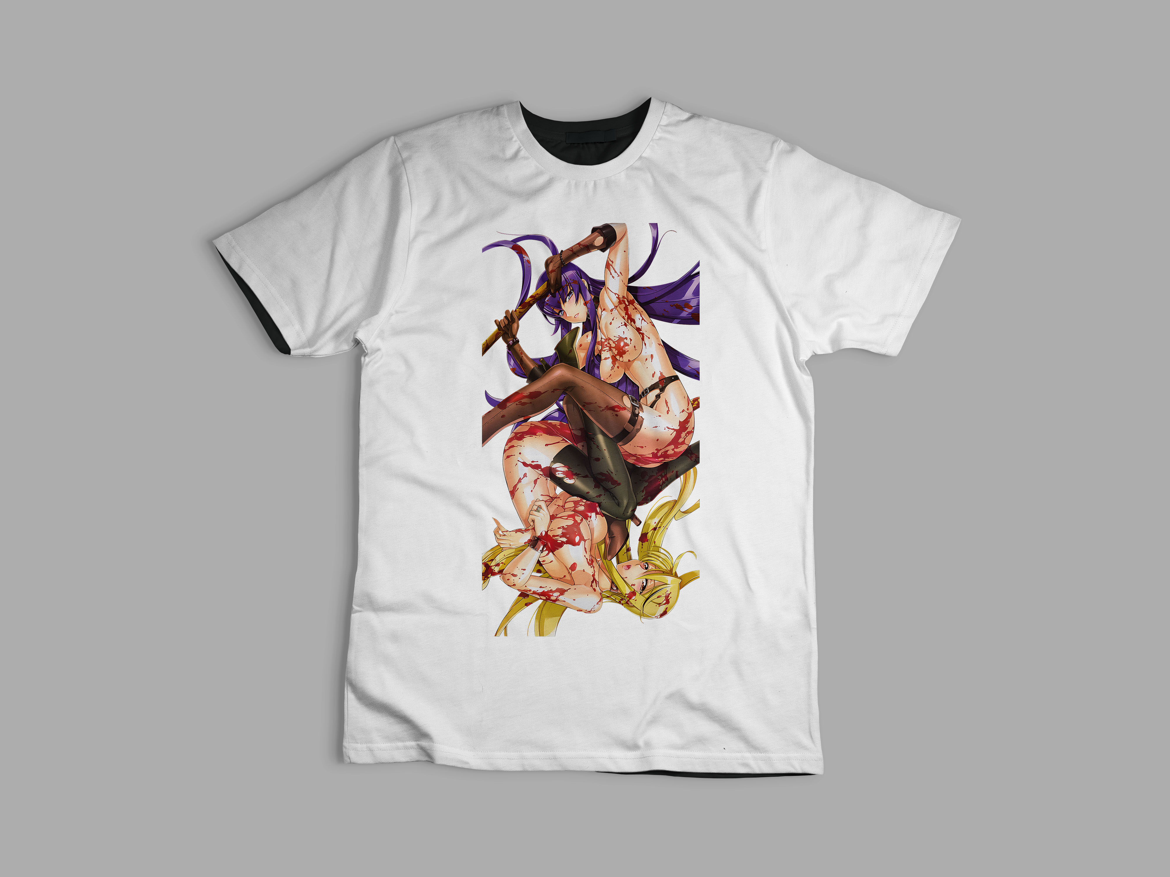 Playera Saeko y Shizuka Highschool of the Dead