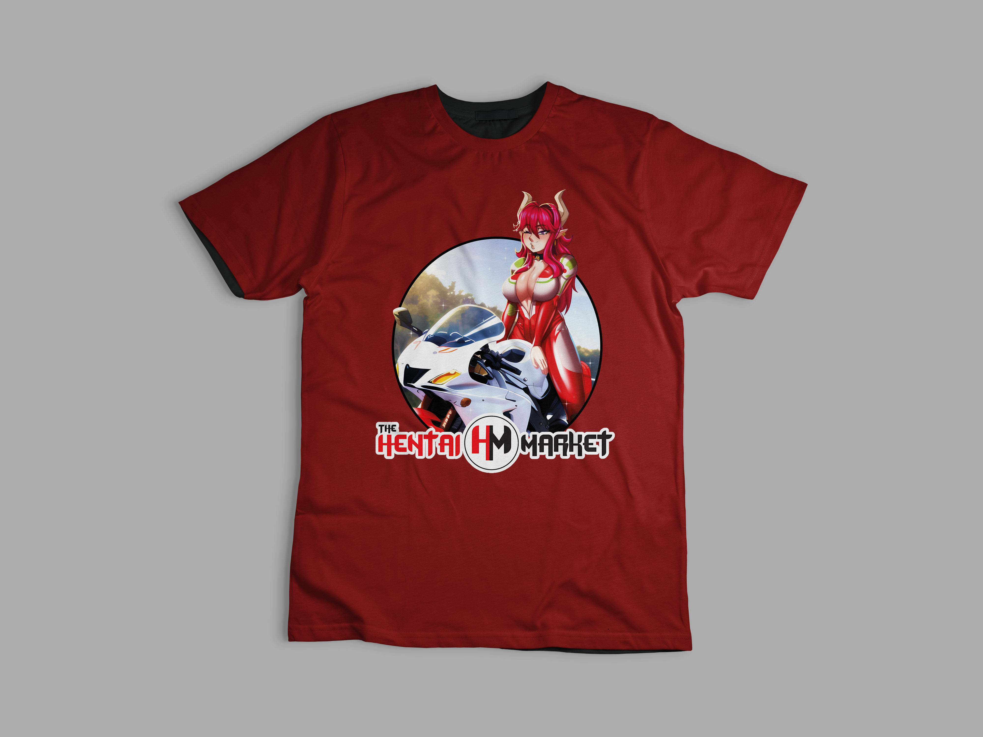 Playera Hentai Market Motociclista