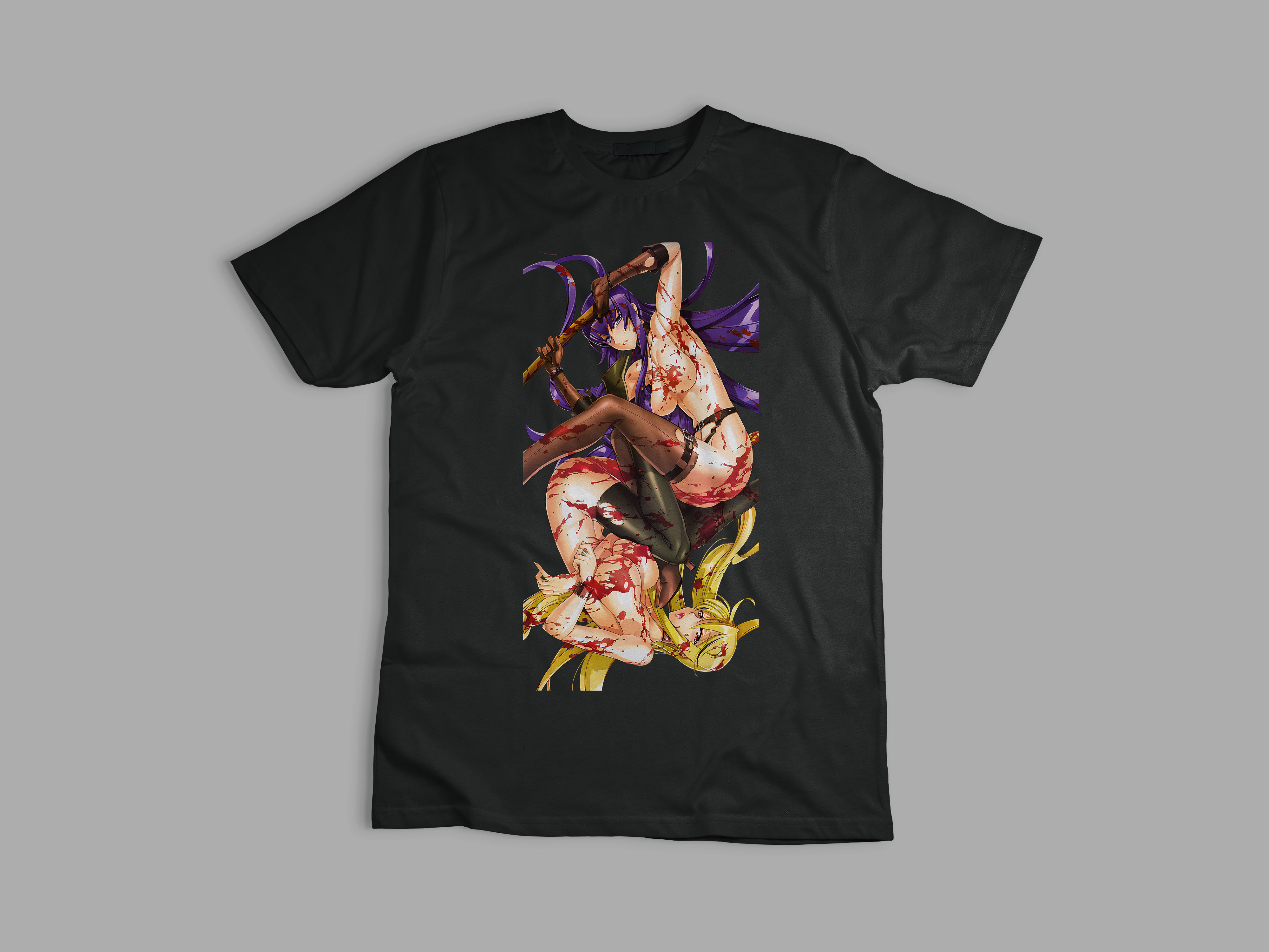 Playera Saeko y Shizuka Highschool of the Dead