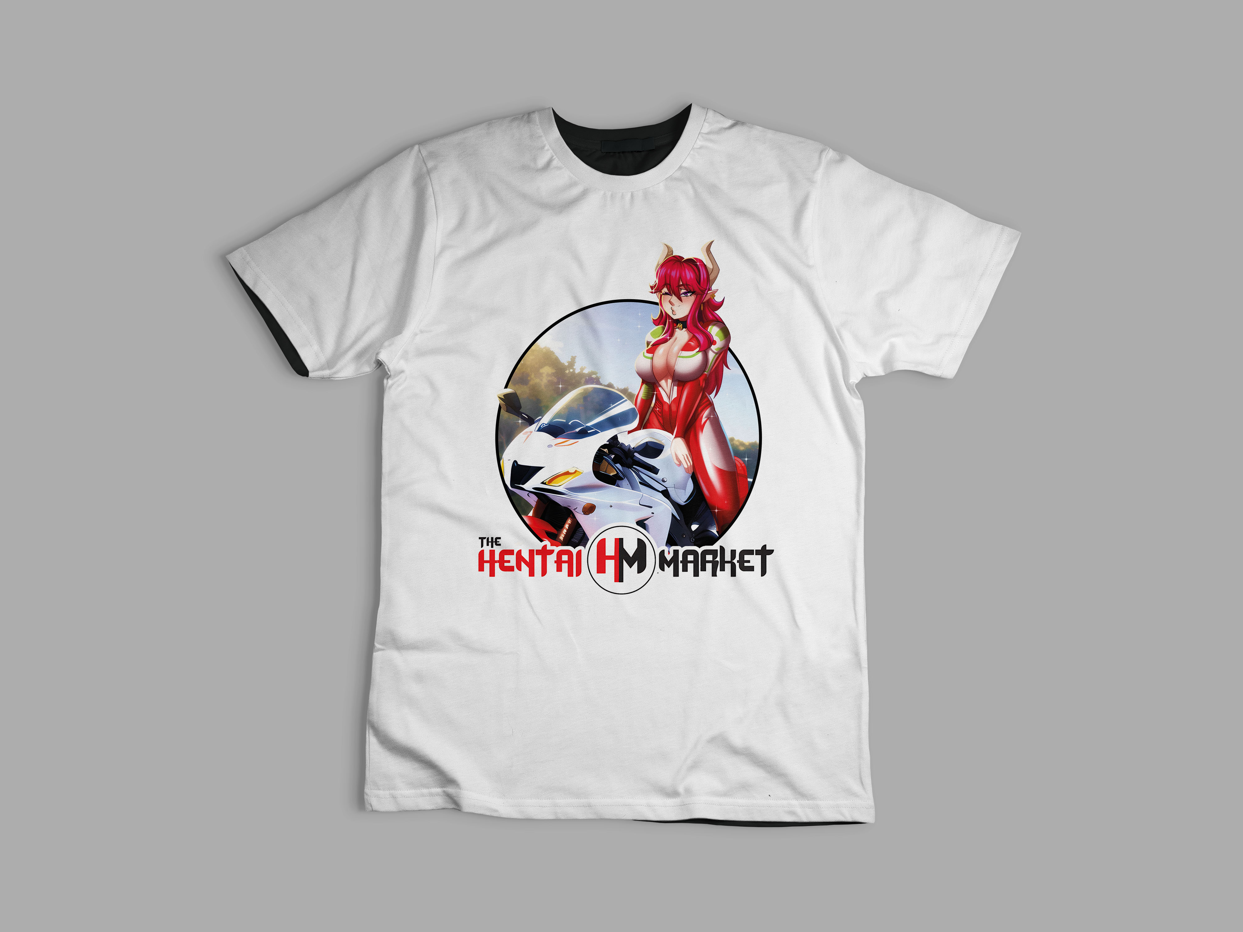 Playera Hentai Market Motociclista