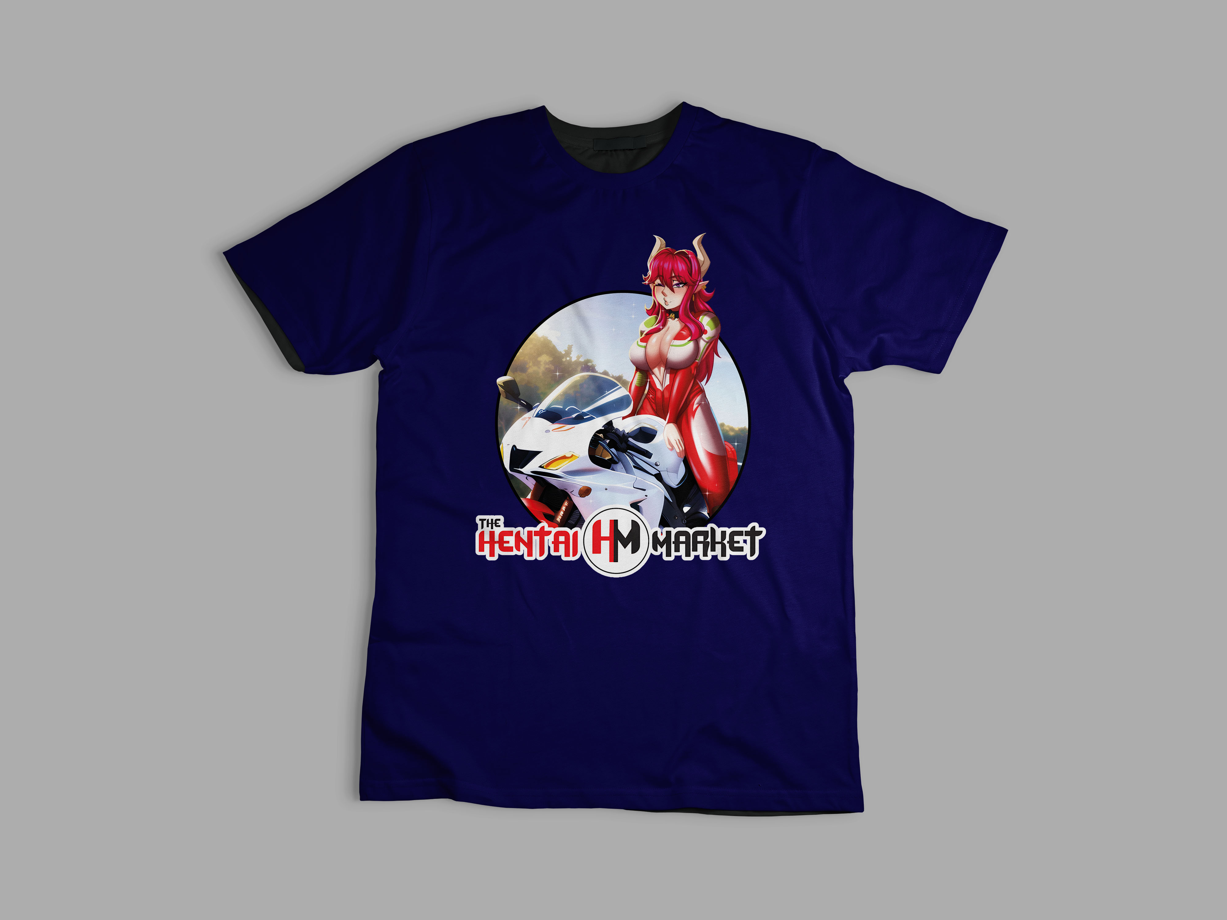 Playera Hentai Market Motociclista