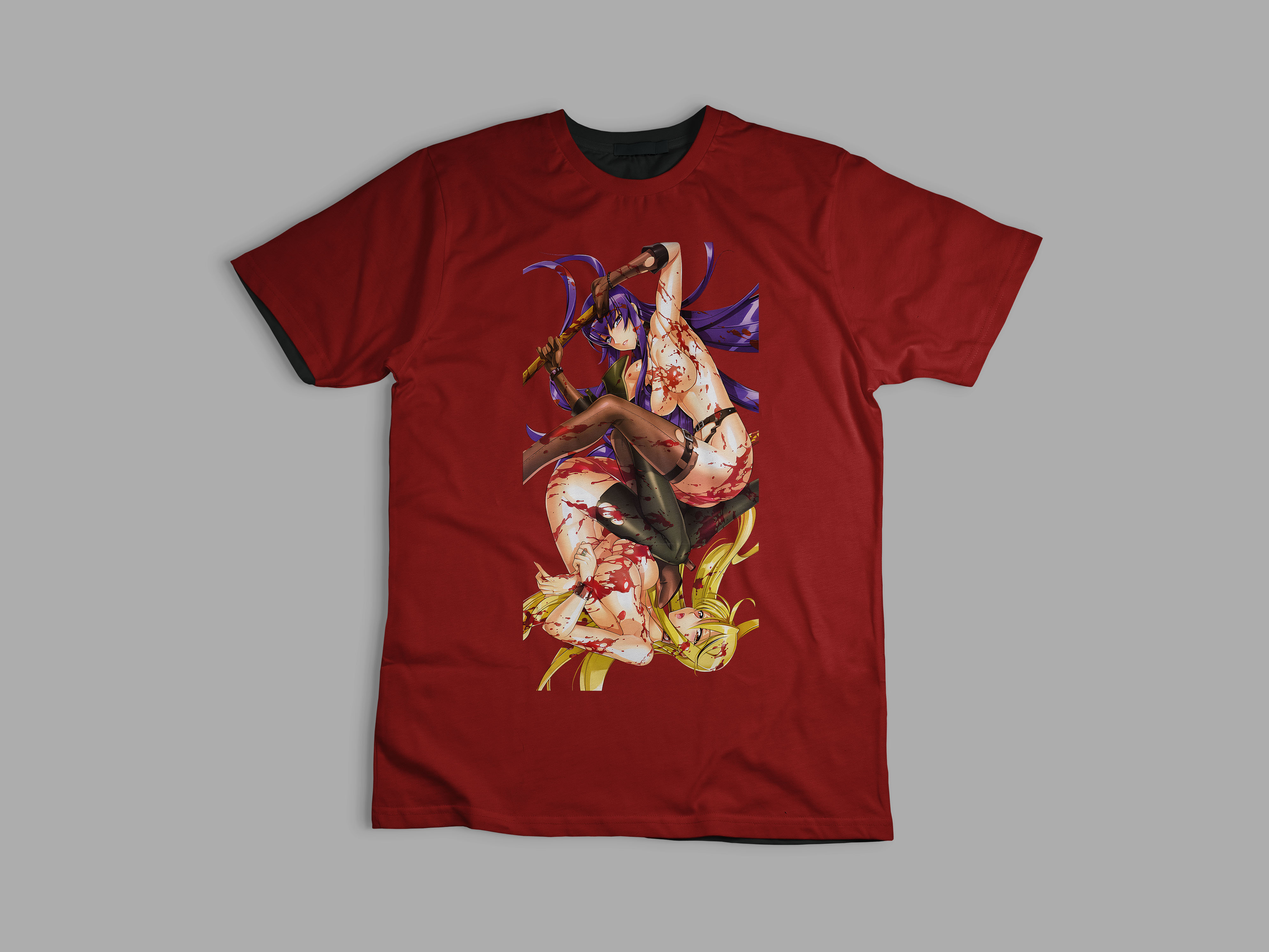 Playera Saeko y Shizuka Highschool of the Dead