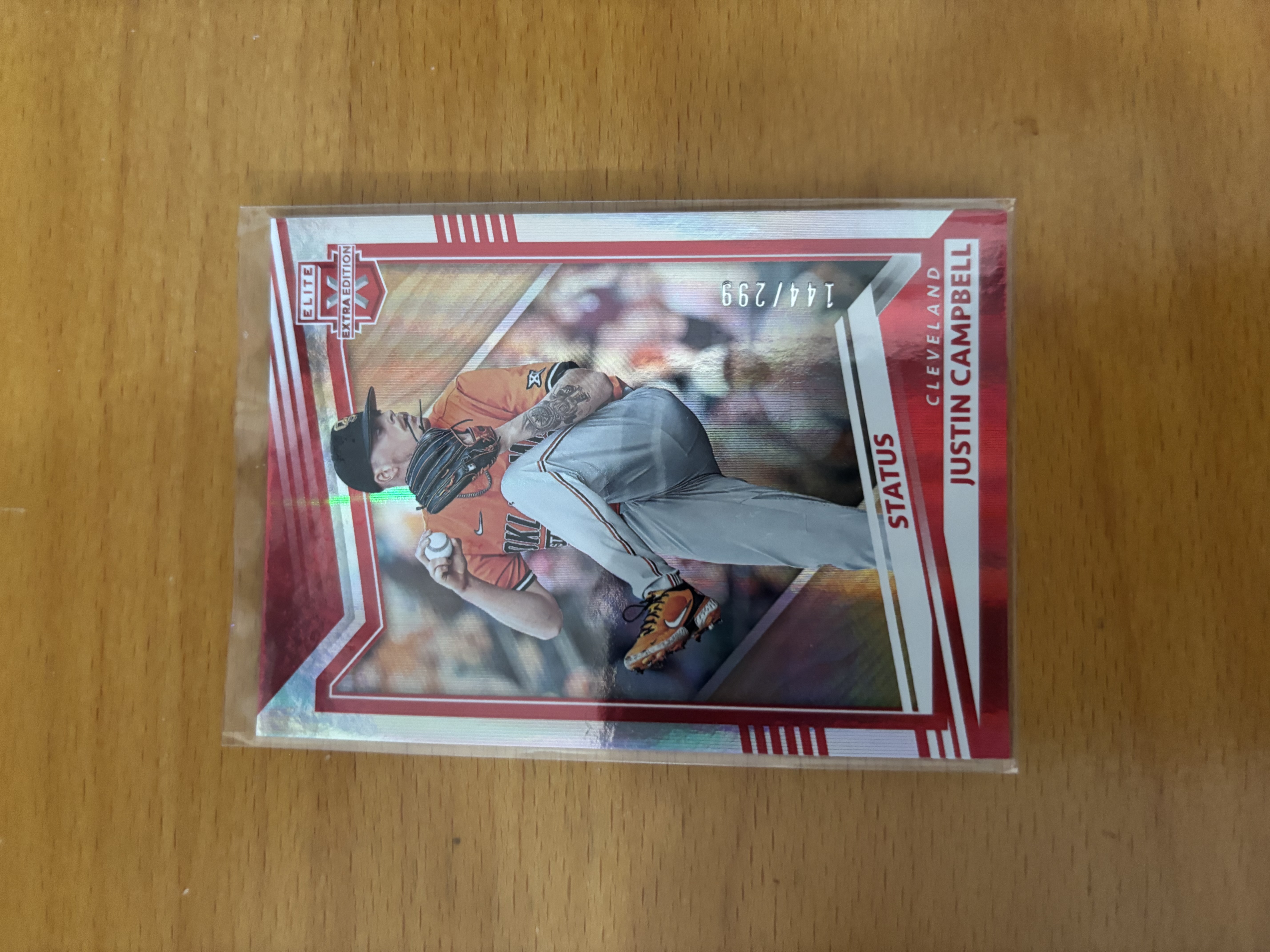 Justin Campbell Baseball Trading Card
