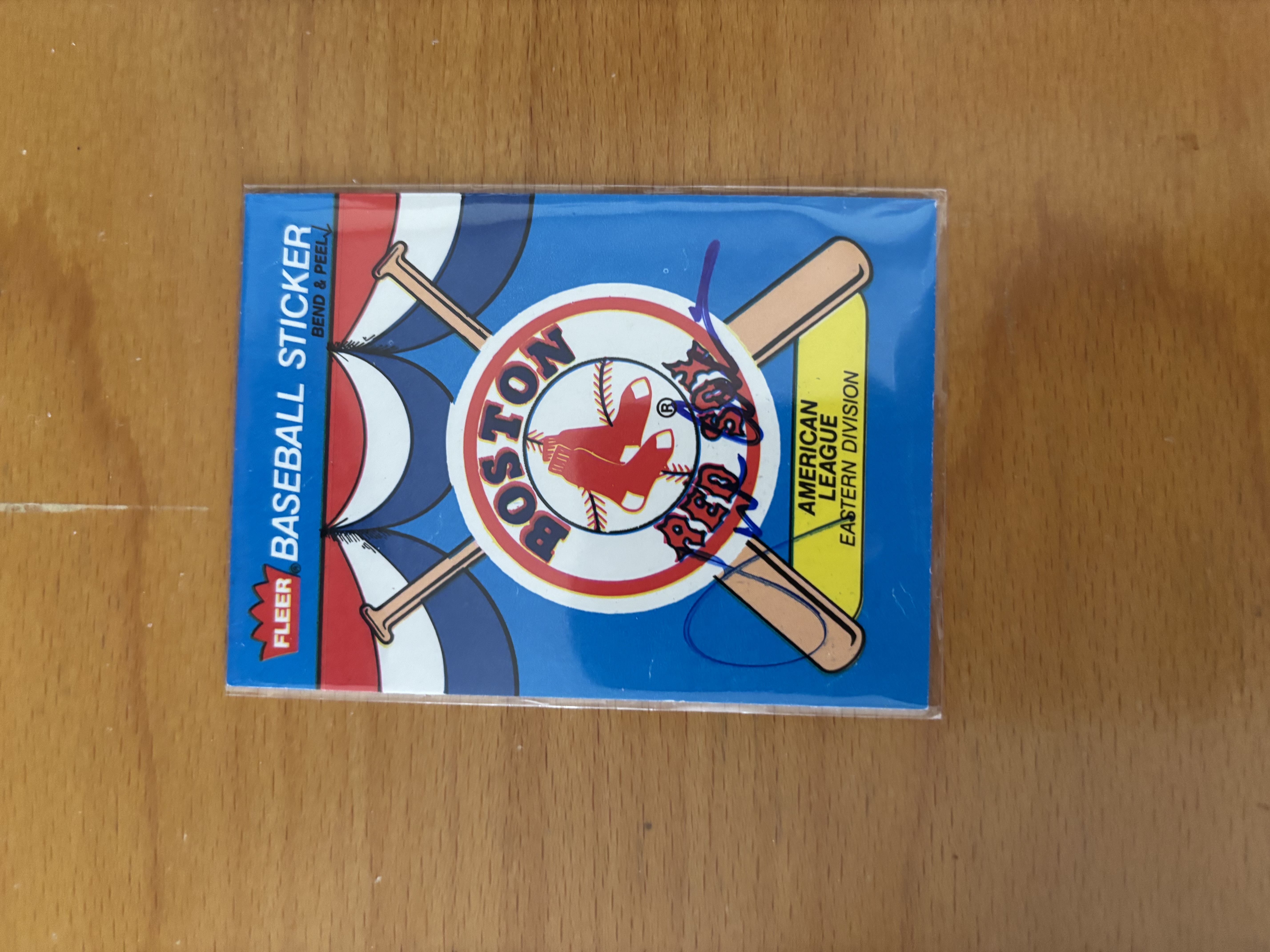 Boston Red Sox Fleer Baseball Sticker