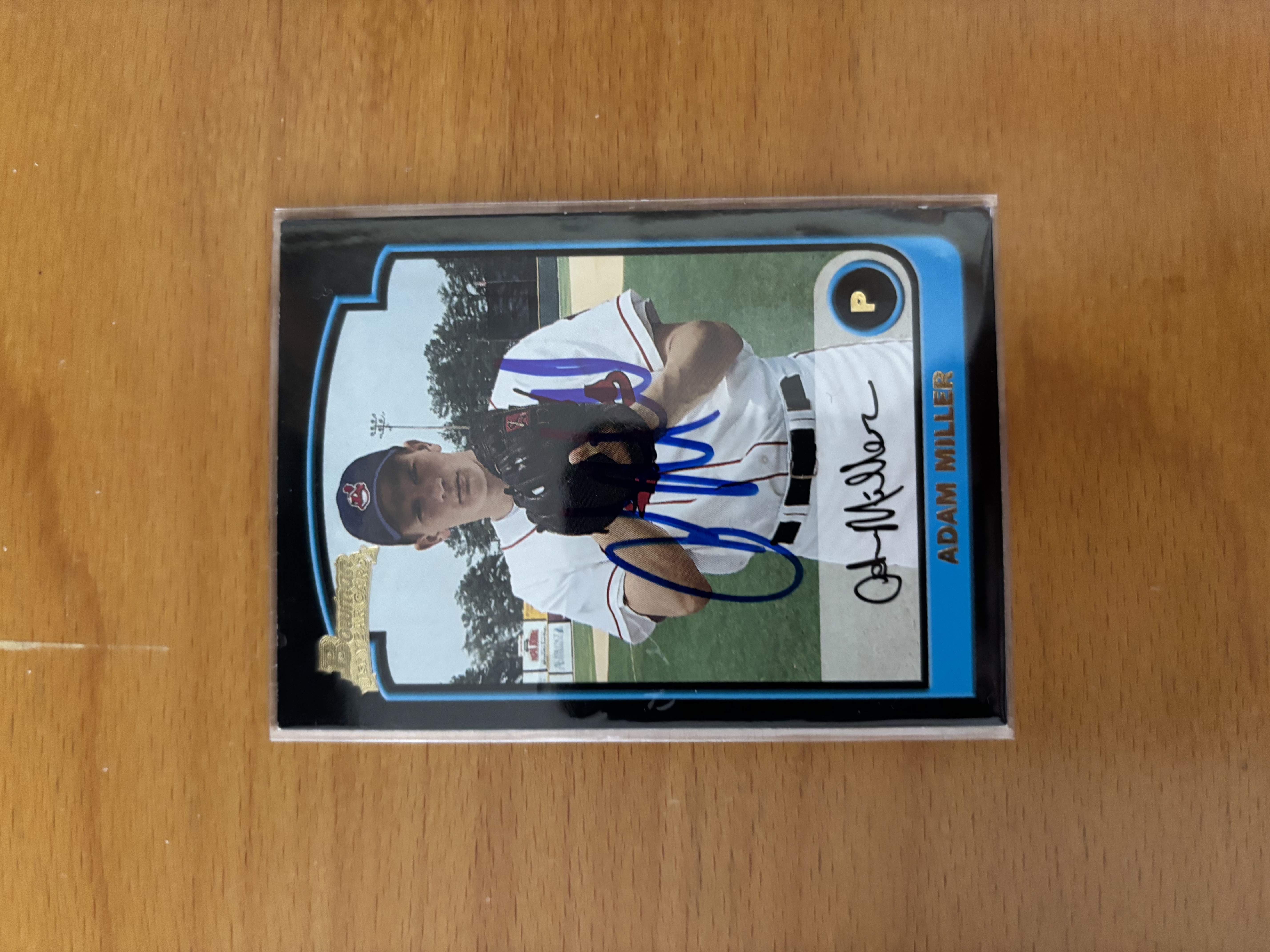 Adam Miller Autographed Baseball Card