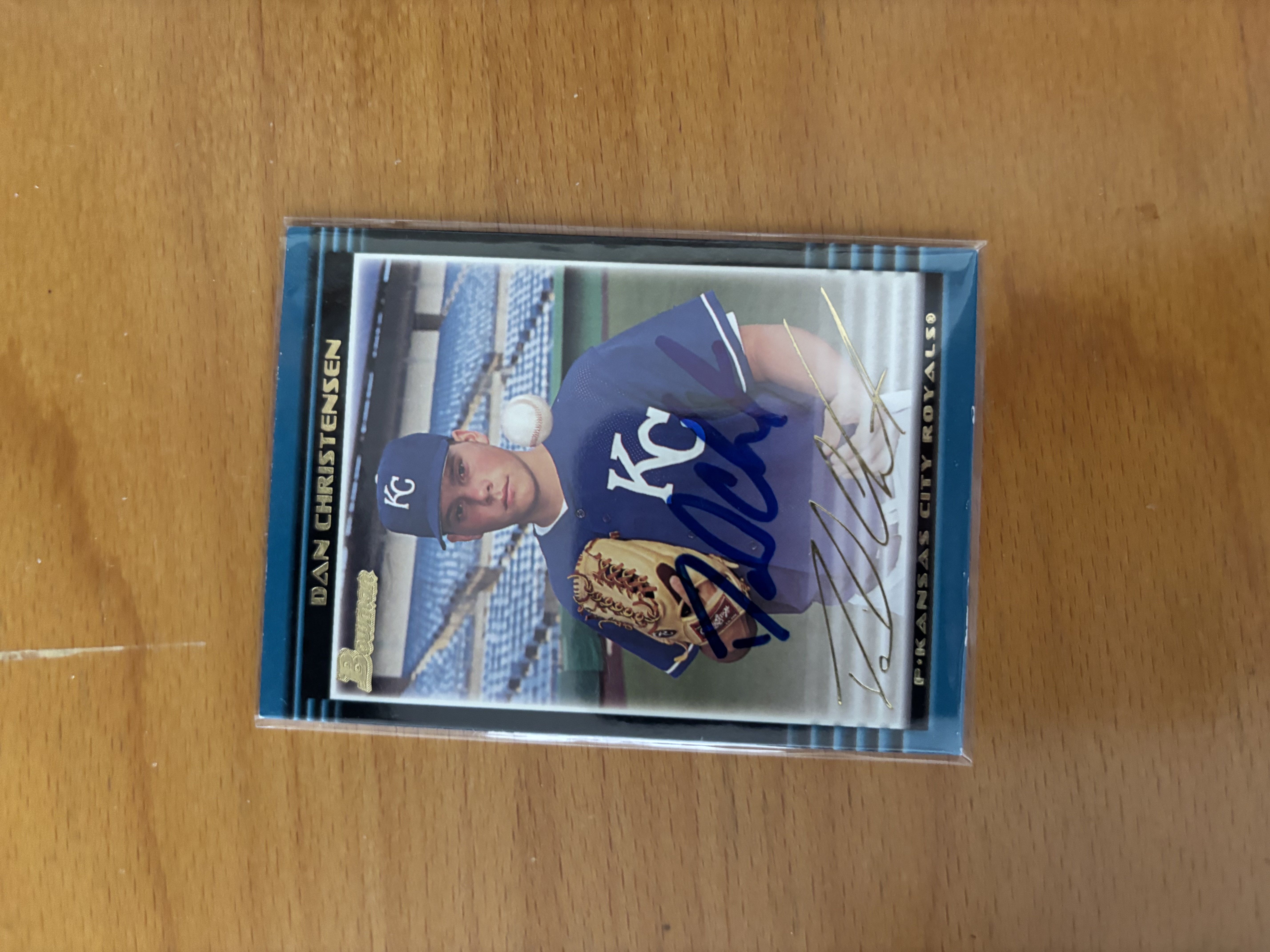 Dan Christensen Autographed Baseball Card