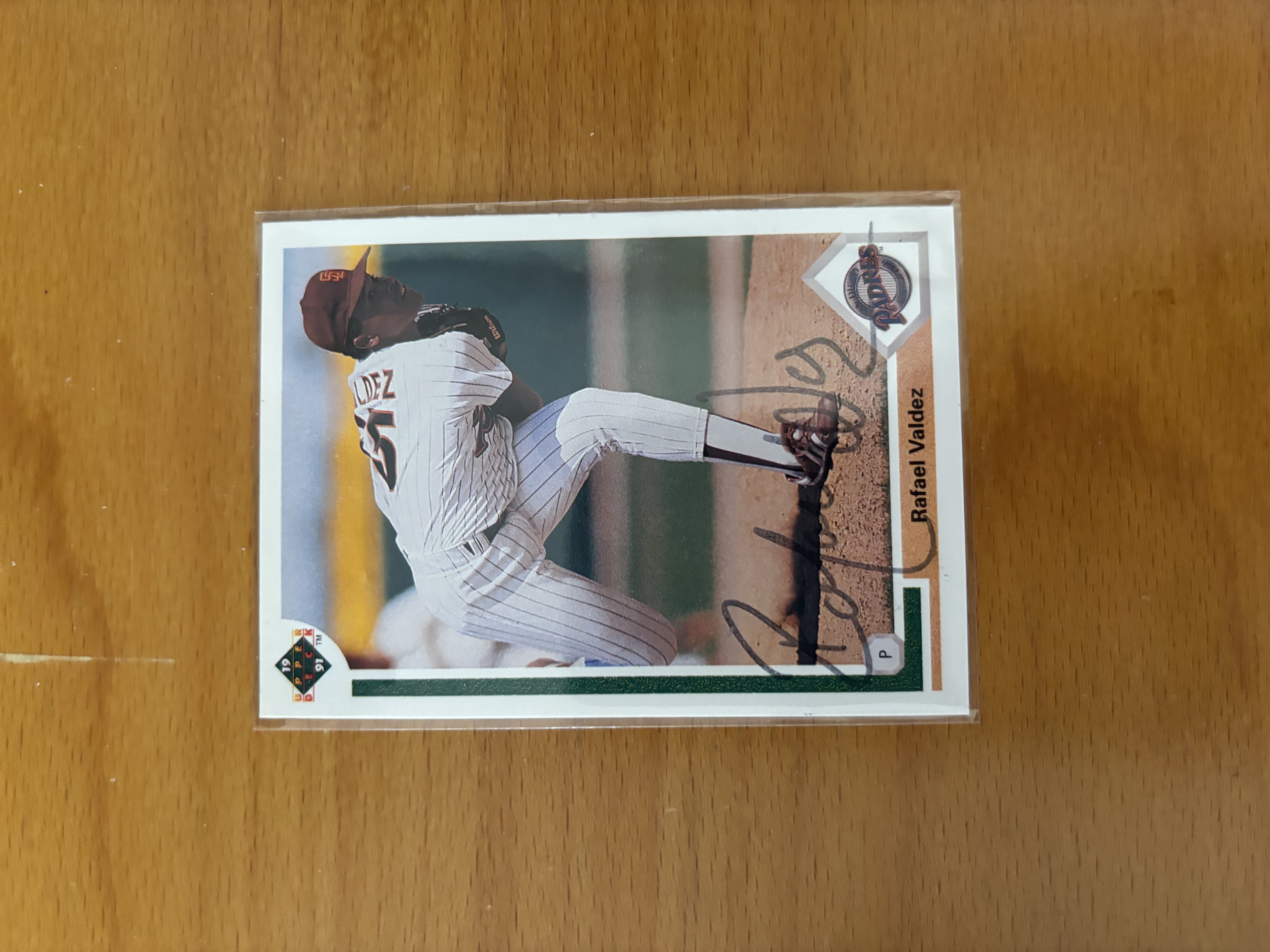 Rafael Valdez Autographed Baseball Card