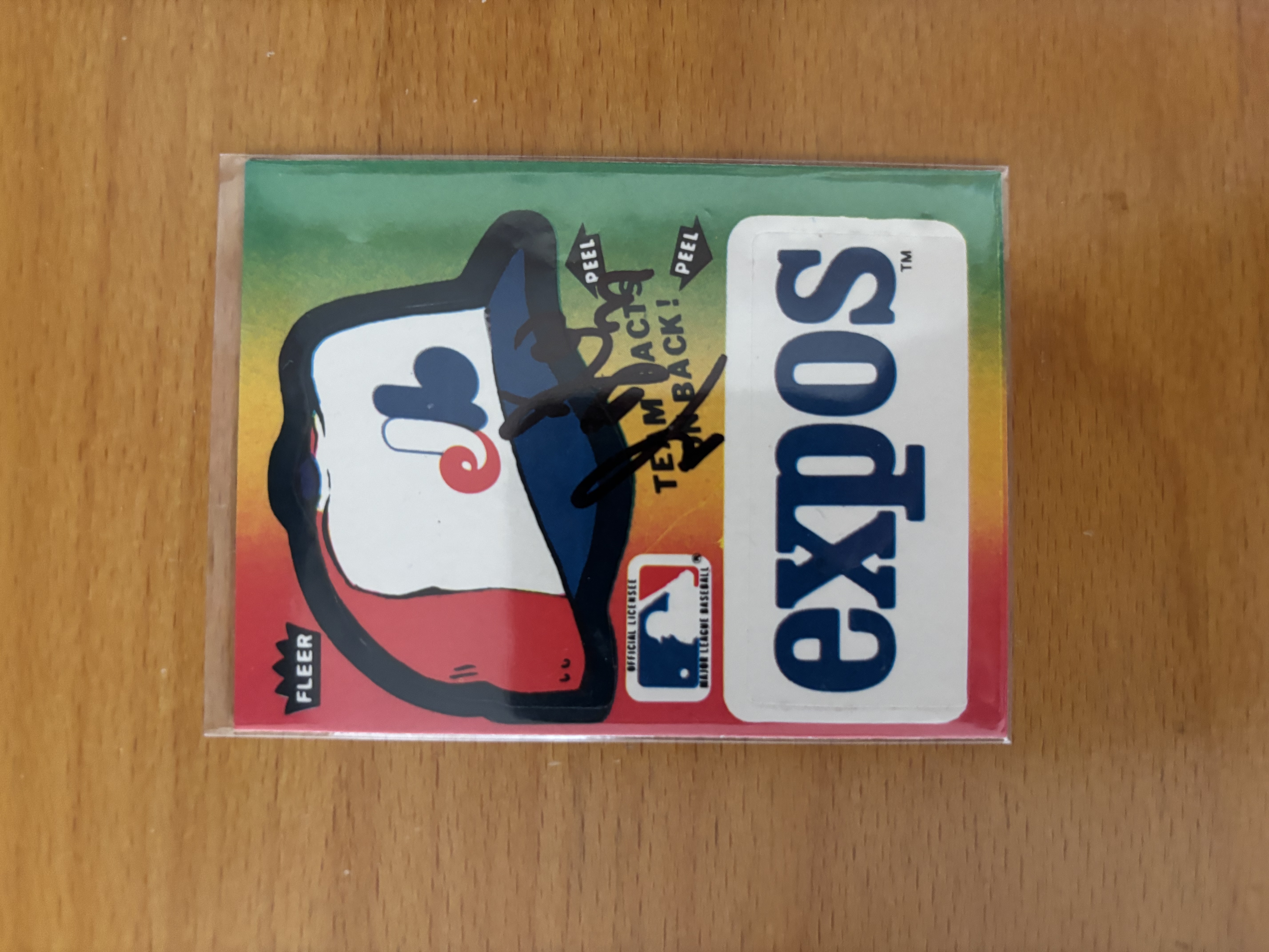 Montreal Expos Fleer Baseball Card