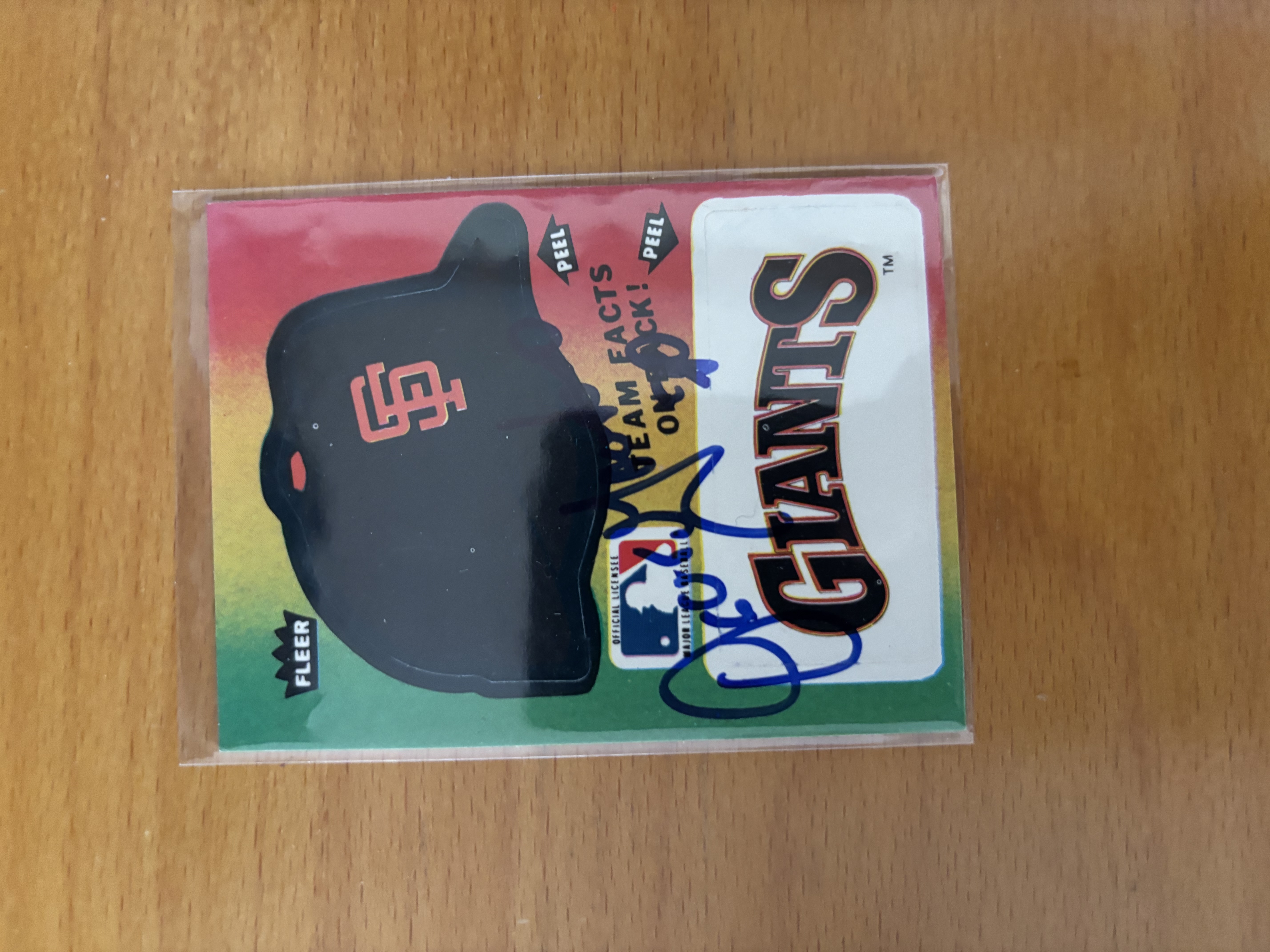 San Francisco Giants Autographed Trading Card
