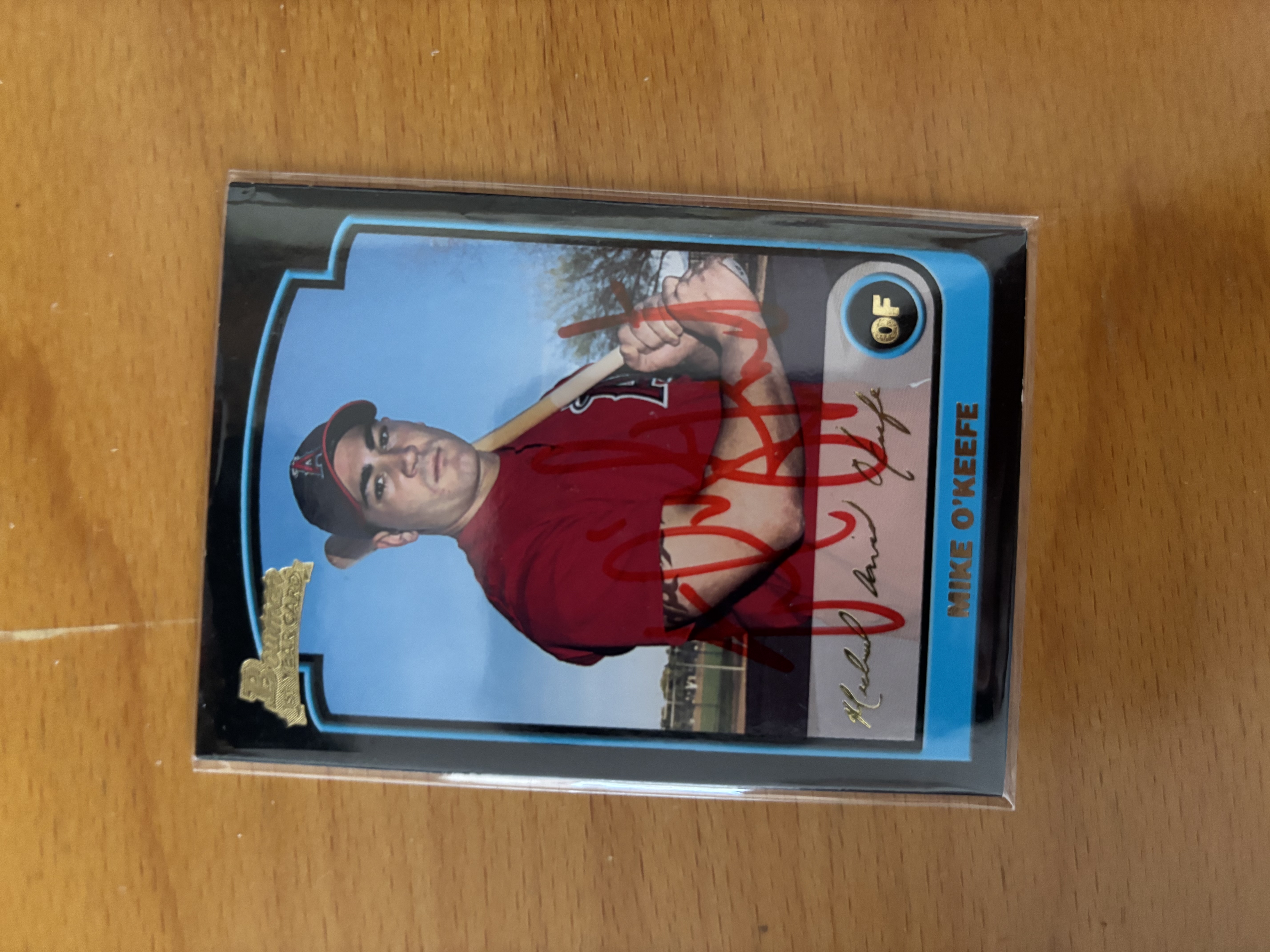 Signed Baseball Trading Card