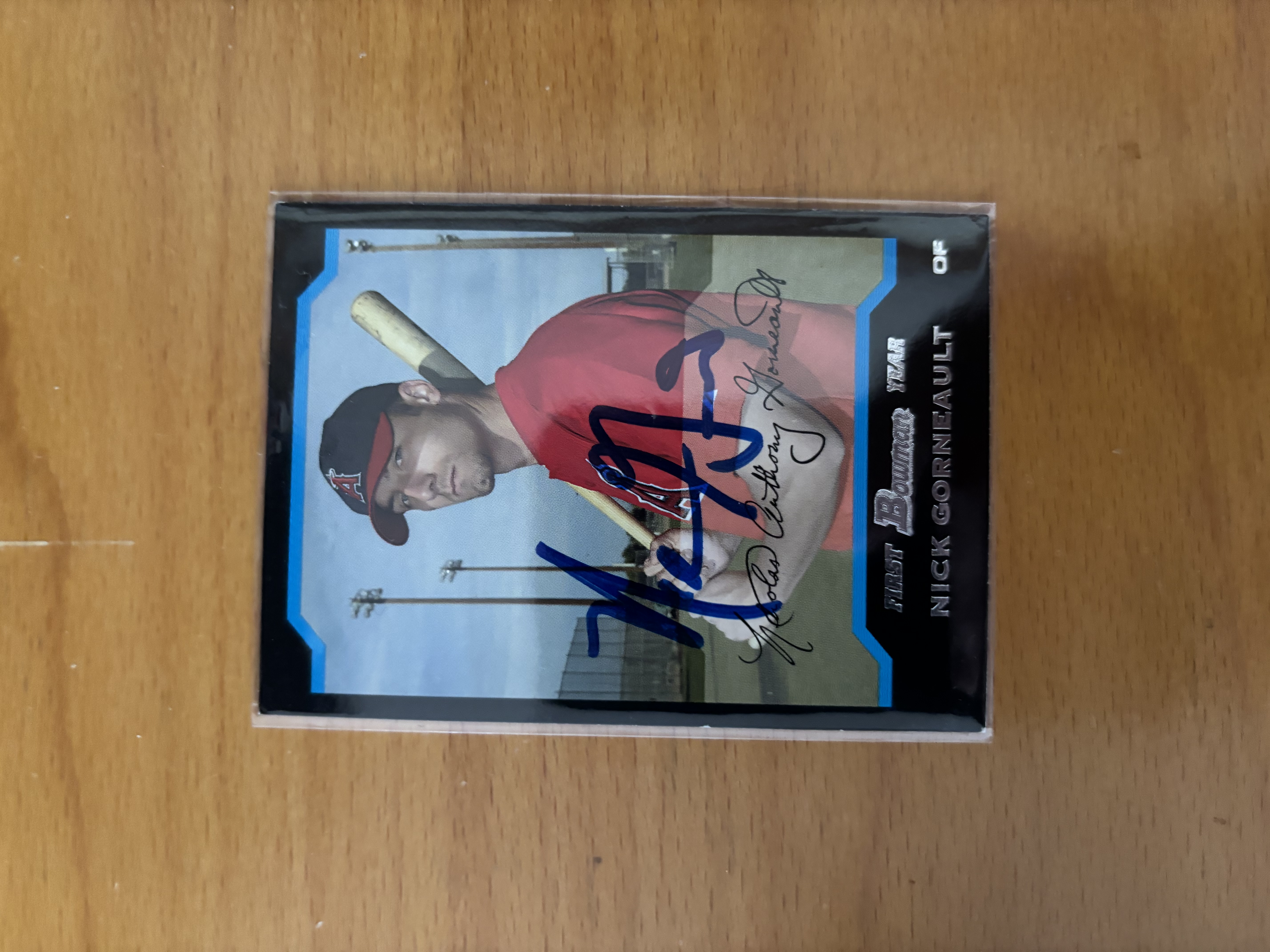 Nick Correakalt Autographed Baseball Card