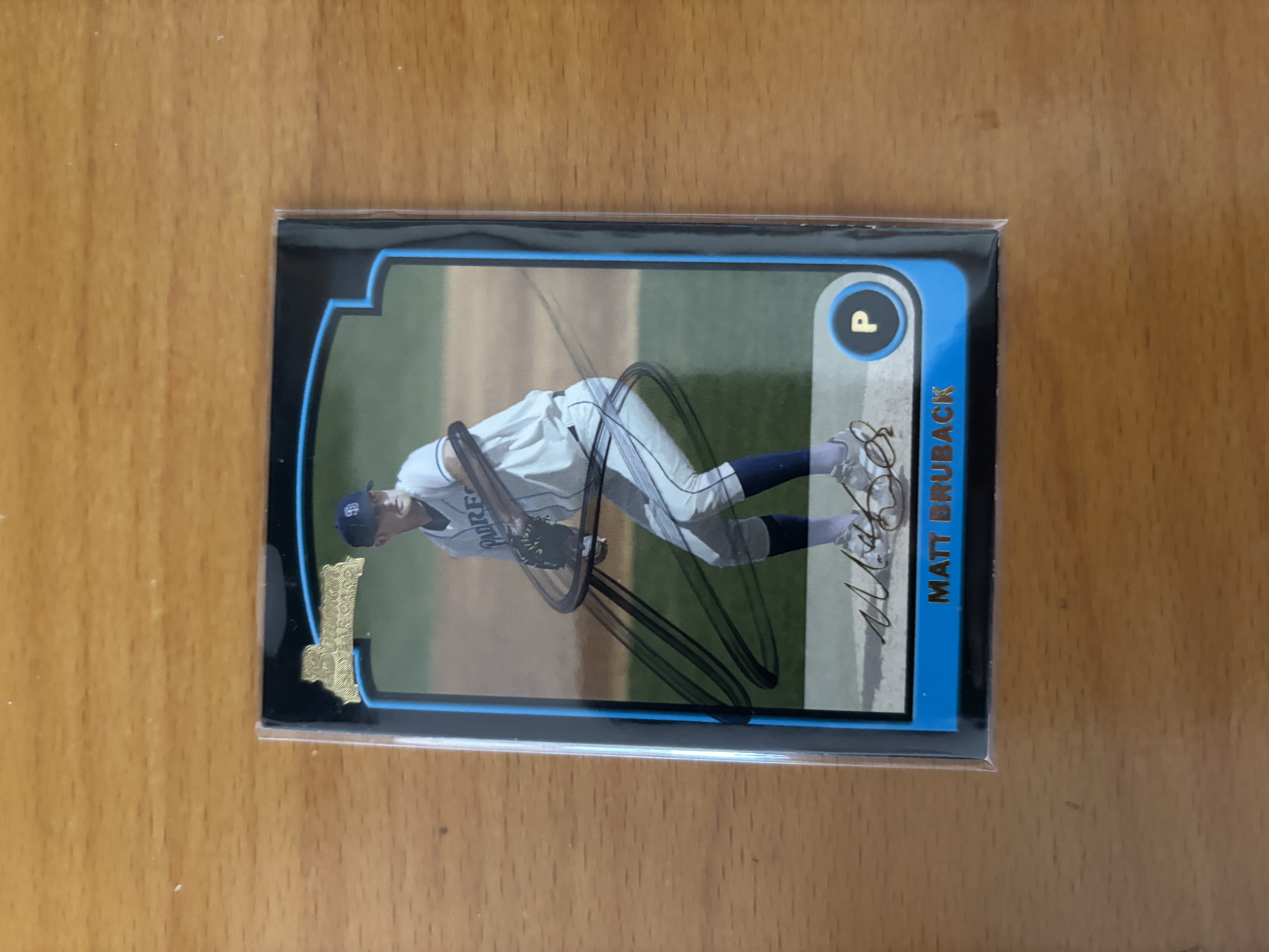 Matt Rizzotti Signed Baseball Card