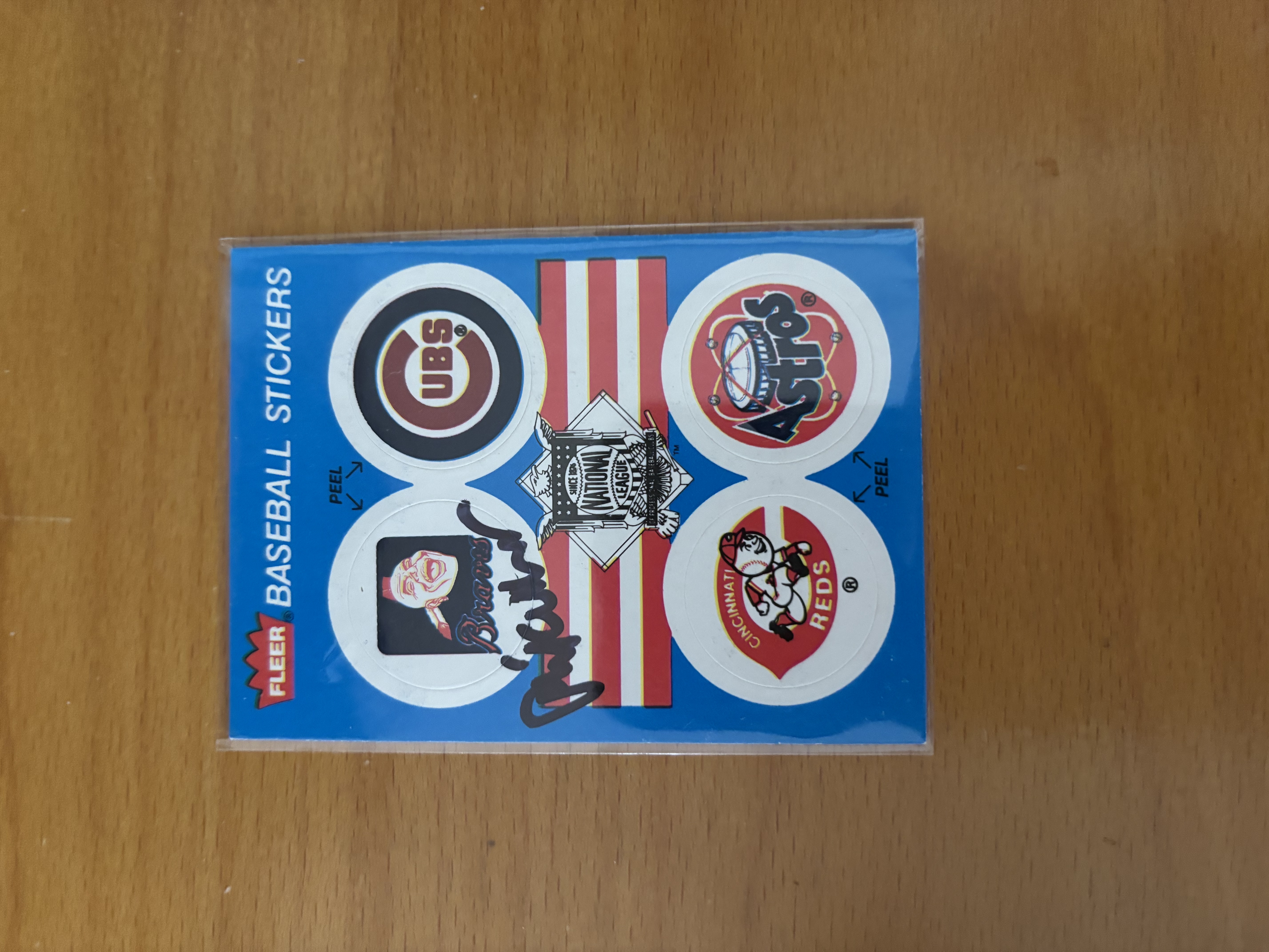 Fleer Baseball Stickers Sheet