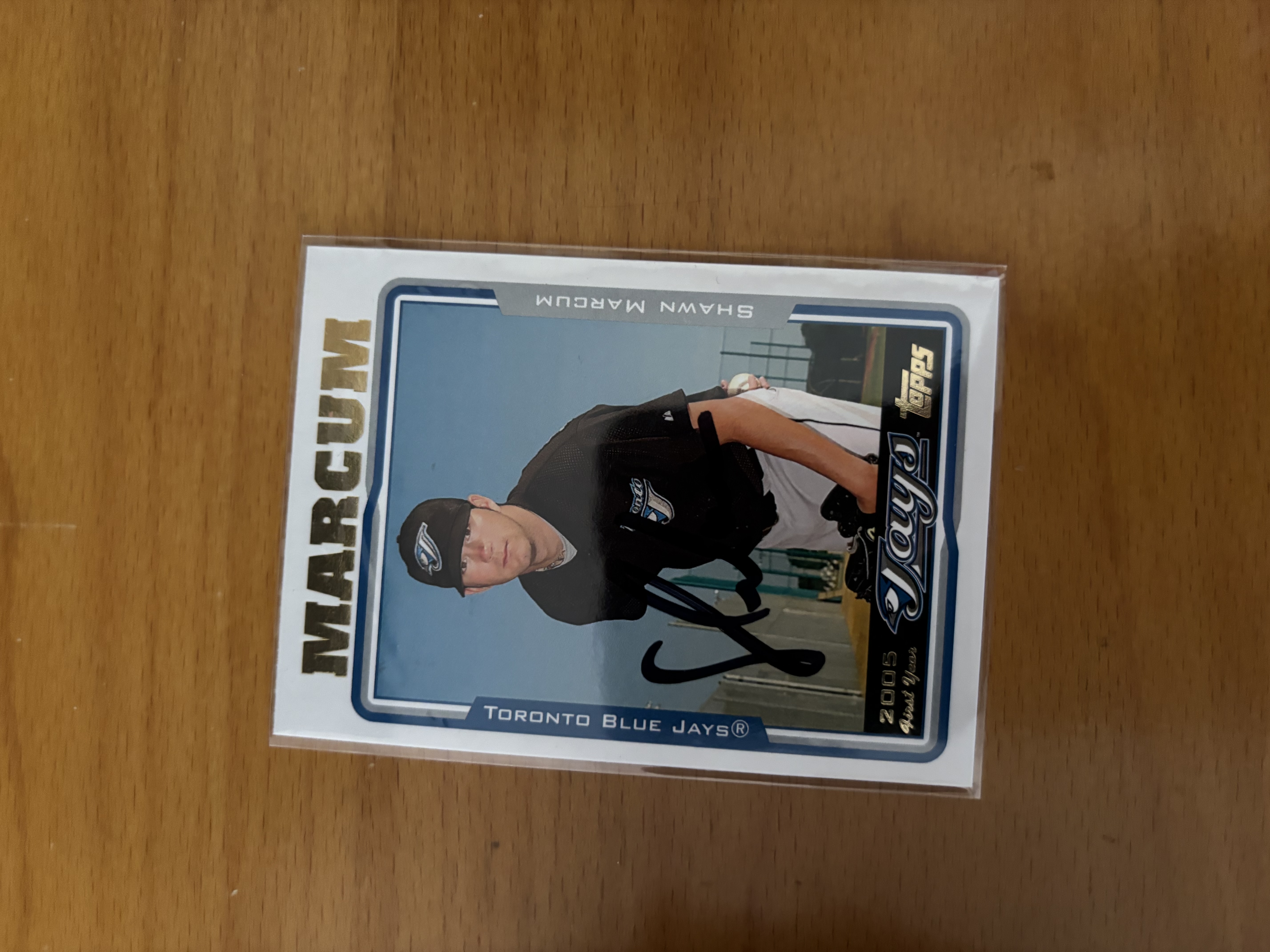 Shaun Marcum Toronto Blue Jays Autographed Baseball Card