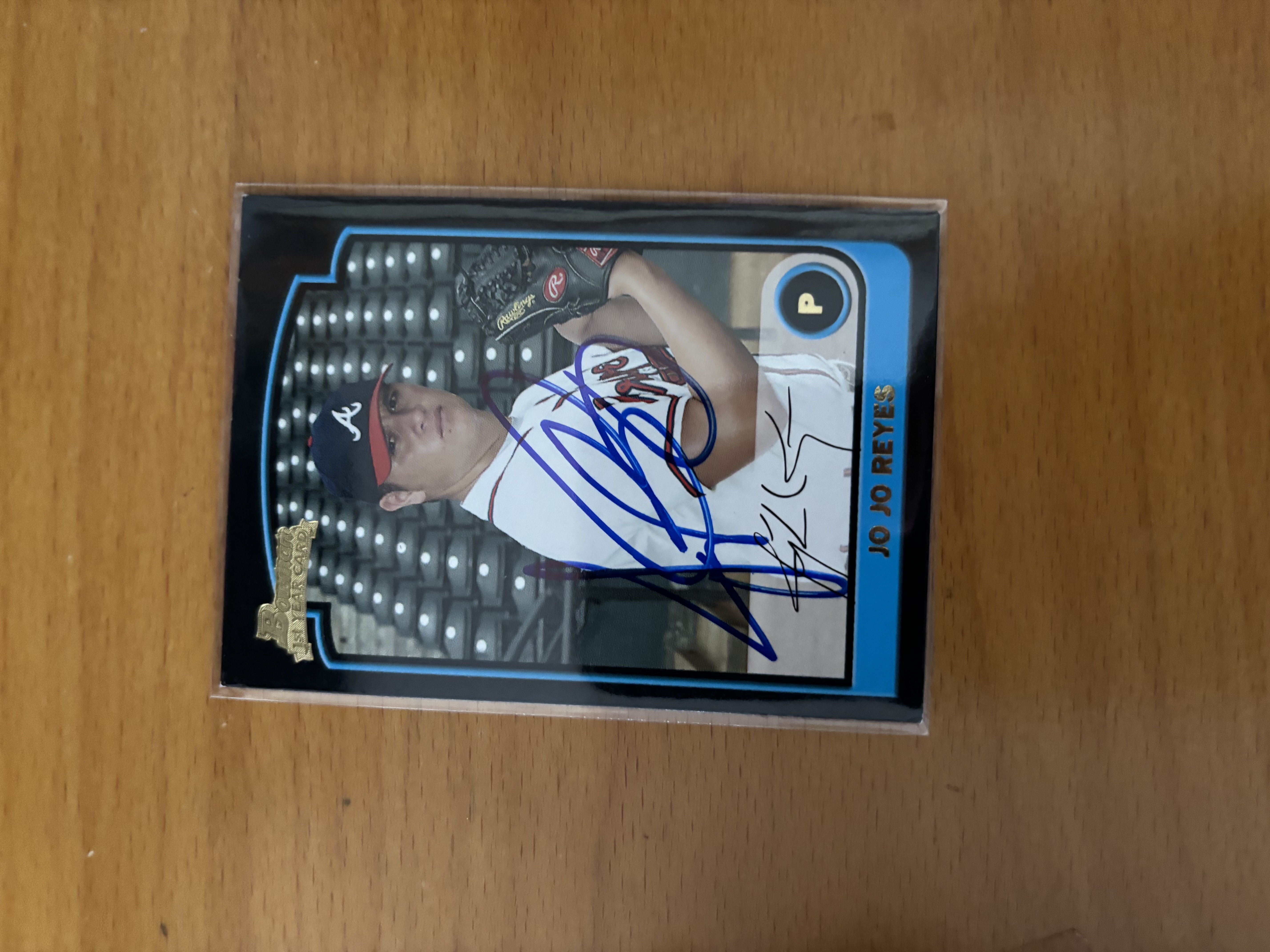 Jo-Jo Reyes Autographed Baseball Card