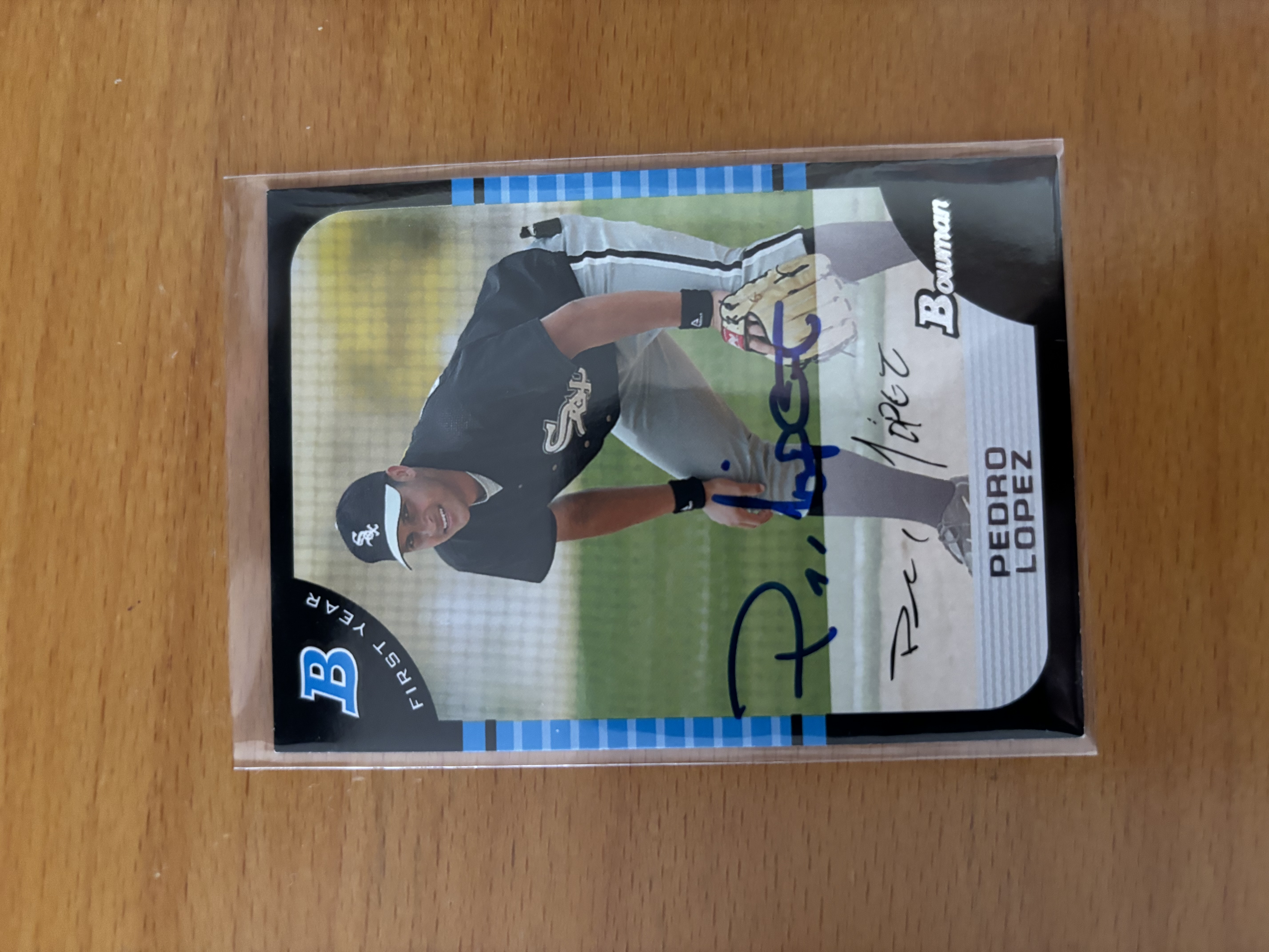 Pedro Lopez Autographed Baseball Card