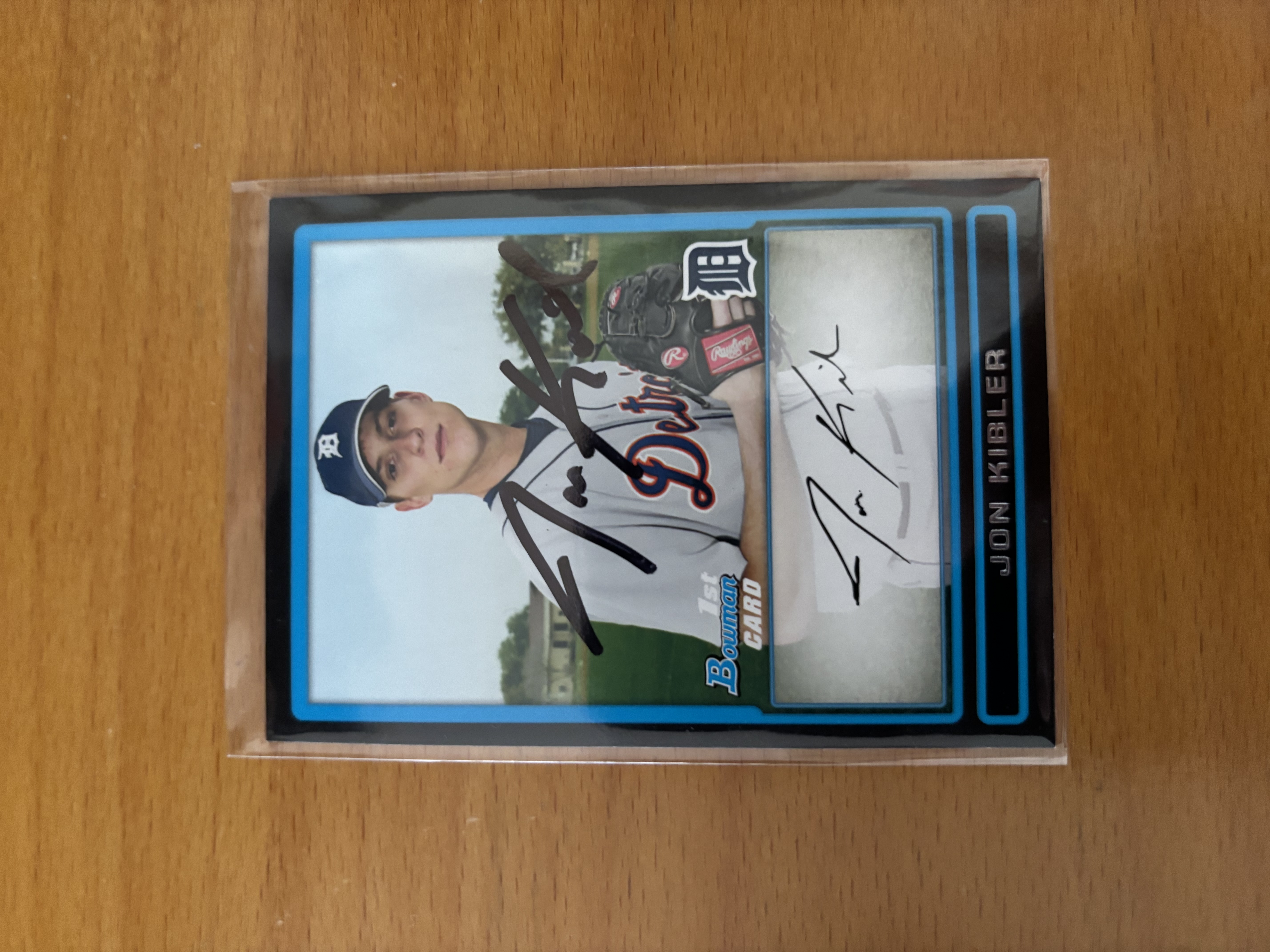 Autographed Jon Kibler Baseball Card