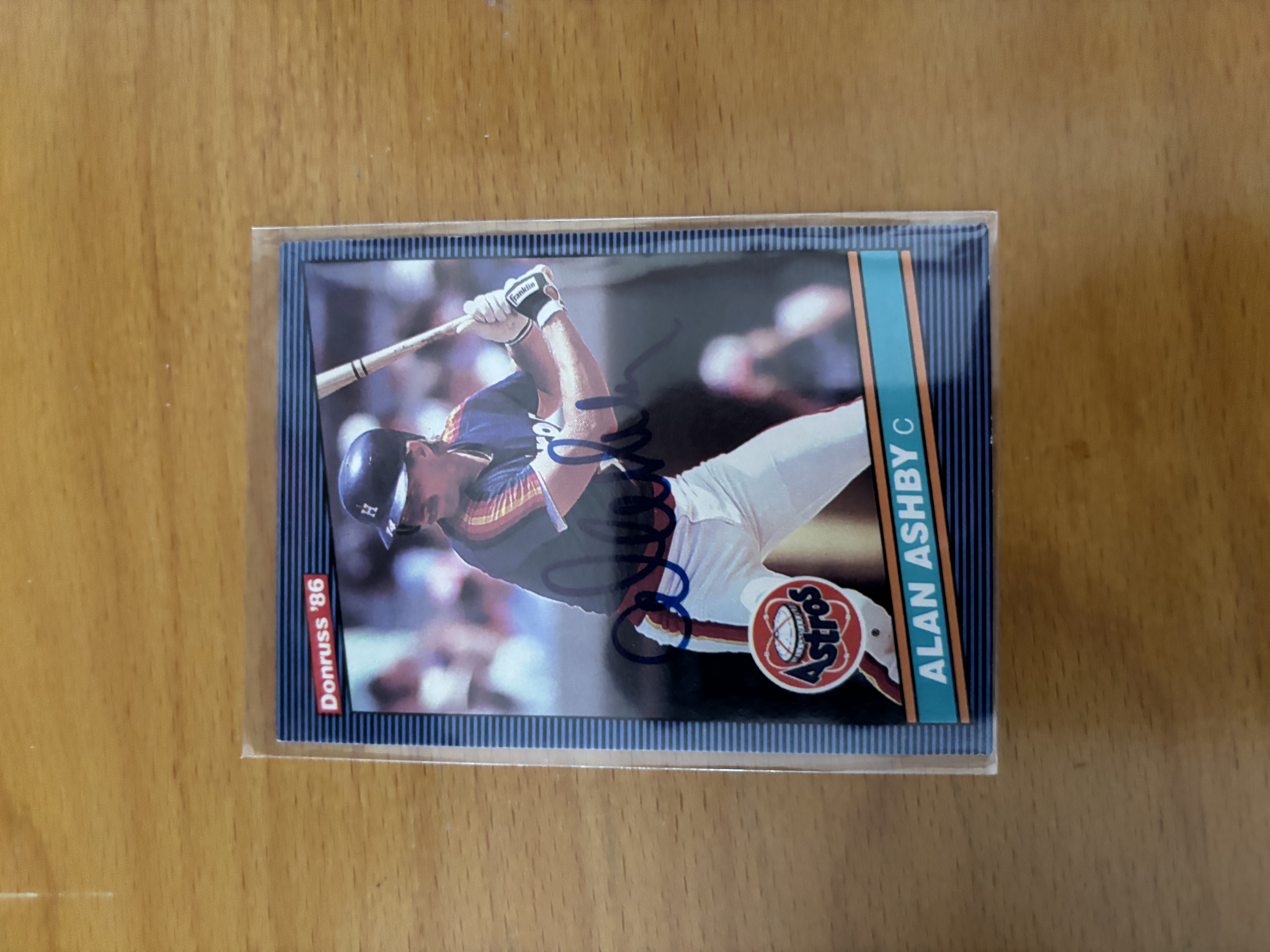 Alan Ashby Autographed Baseball Card