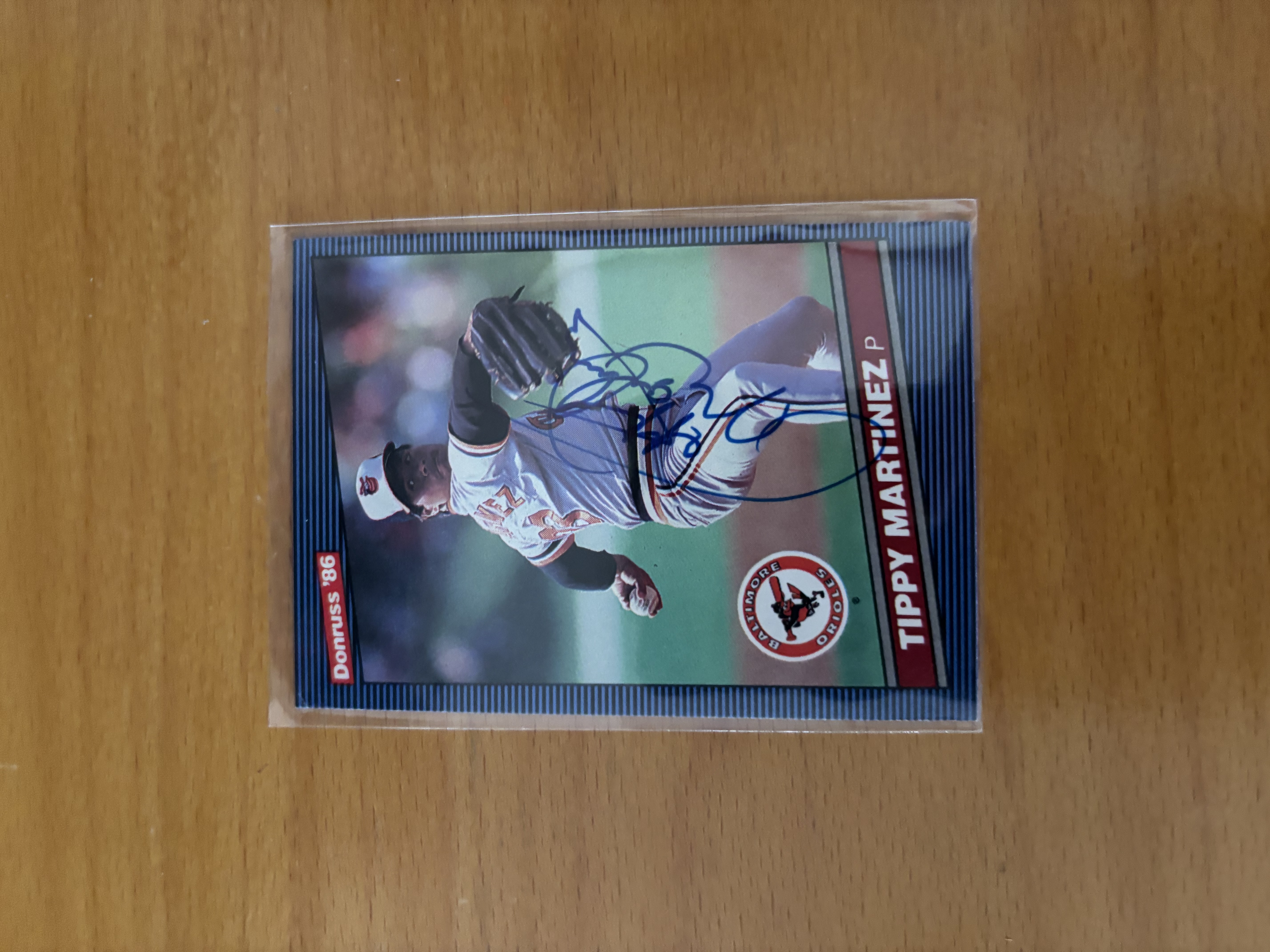 Tippy Martinez Autographed Baseball Card