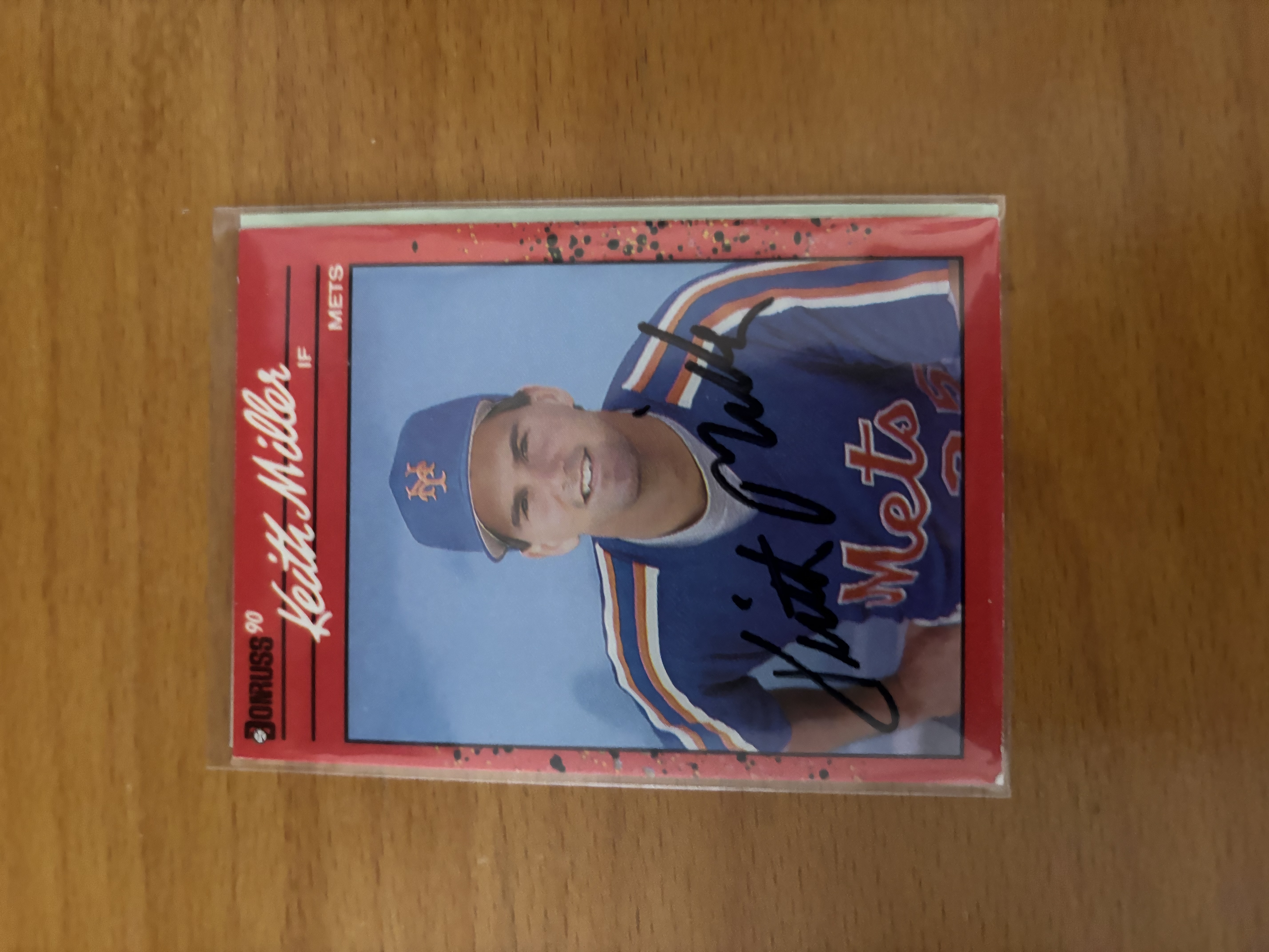 Keith Miller Signed Baseball Card