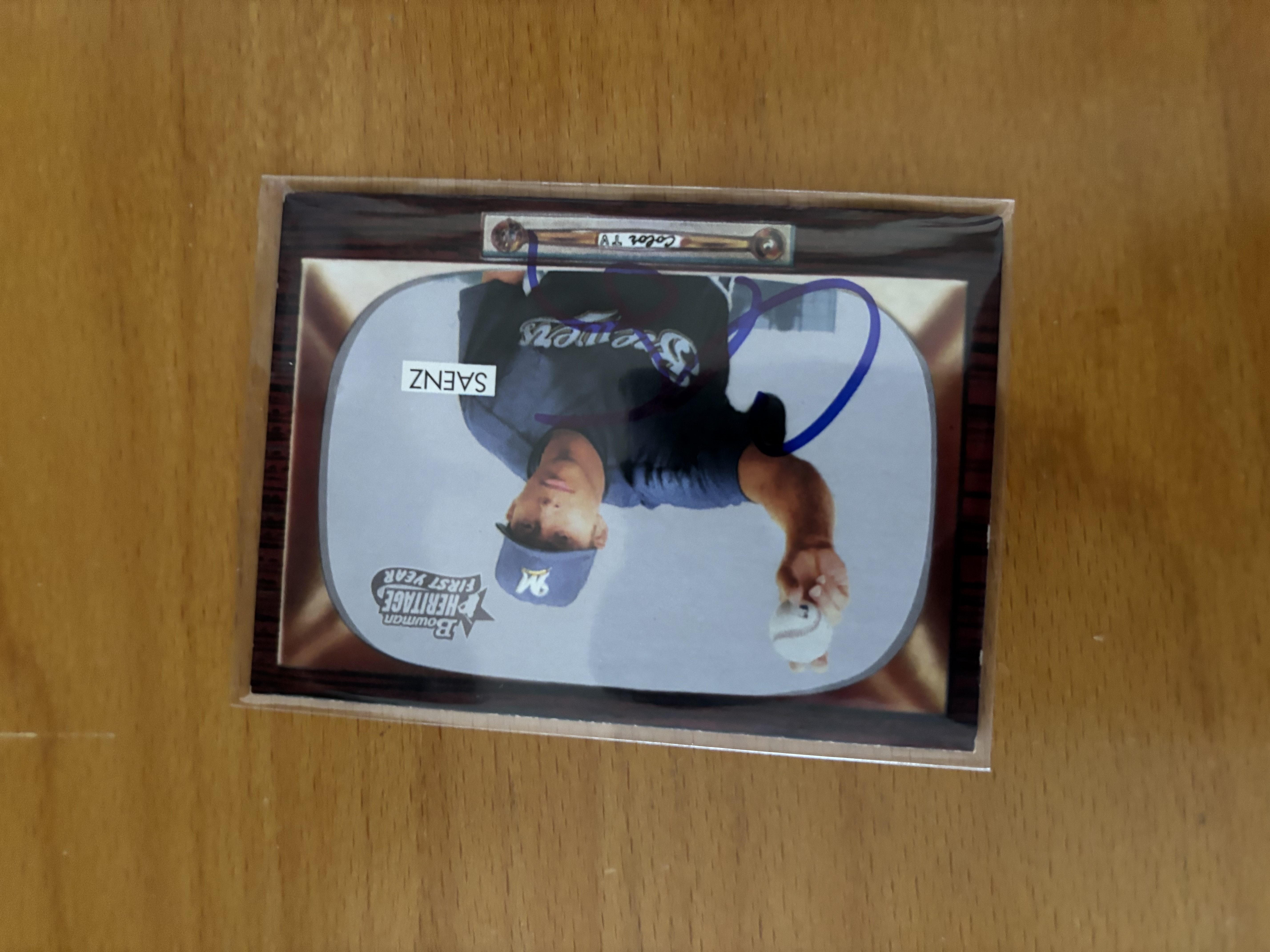 Autographed Baseball Trading Card