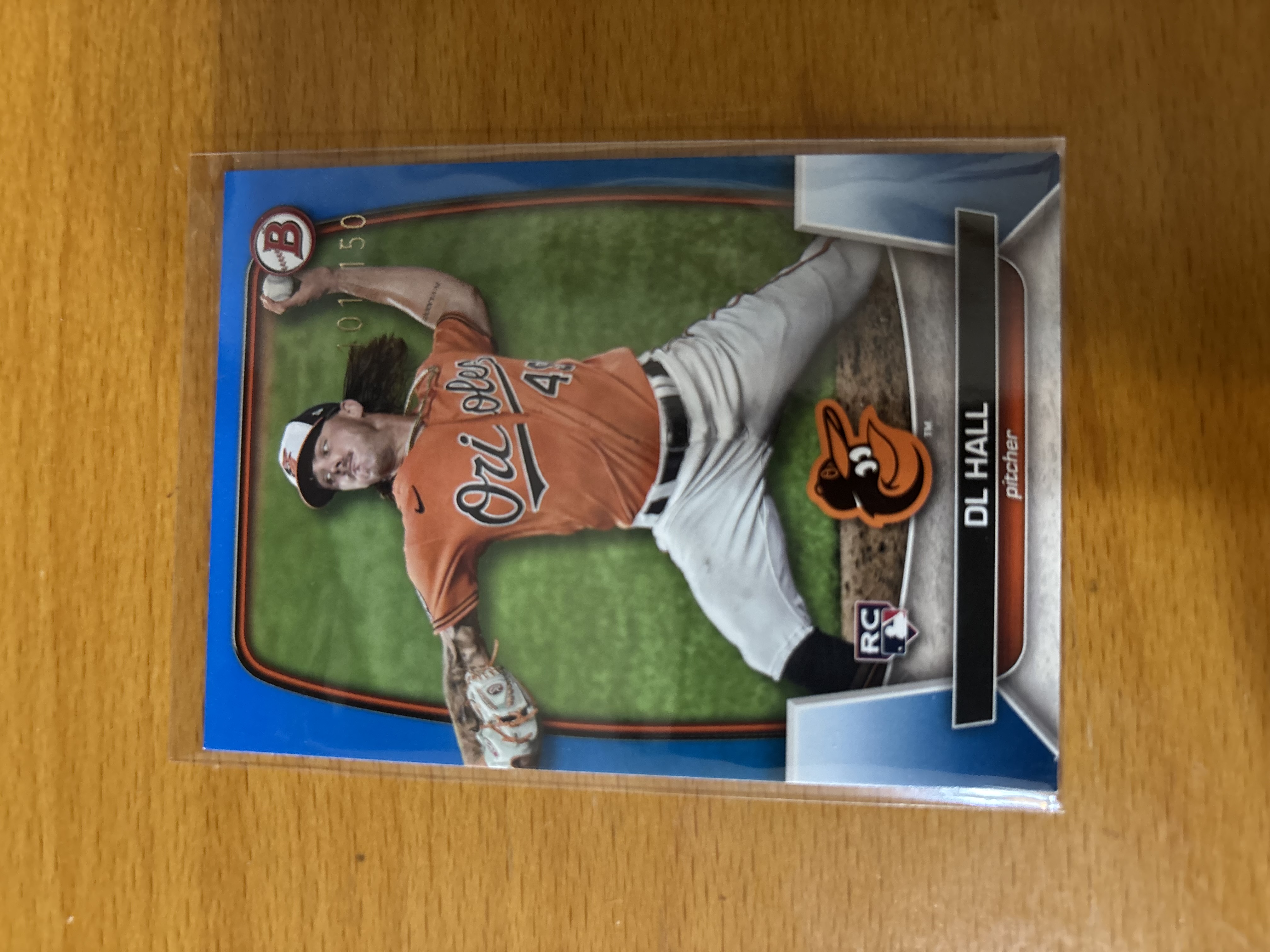 DL Hall Rookie Baseball Card