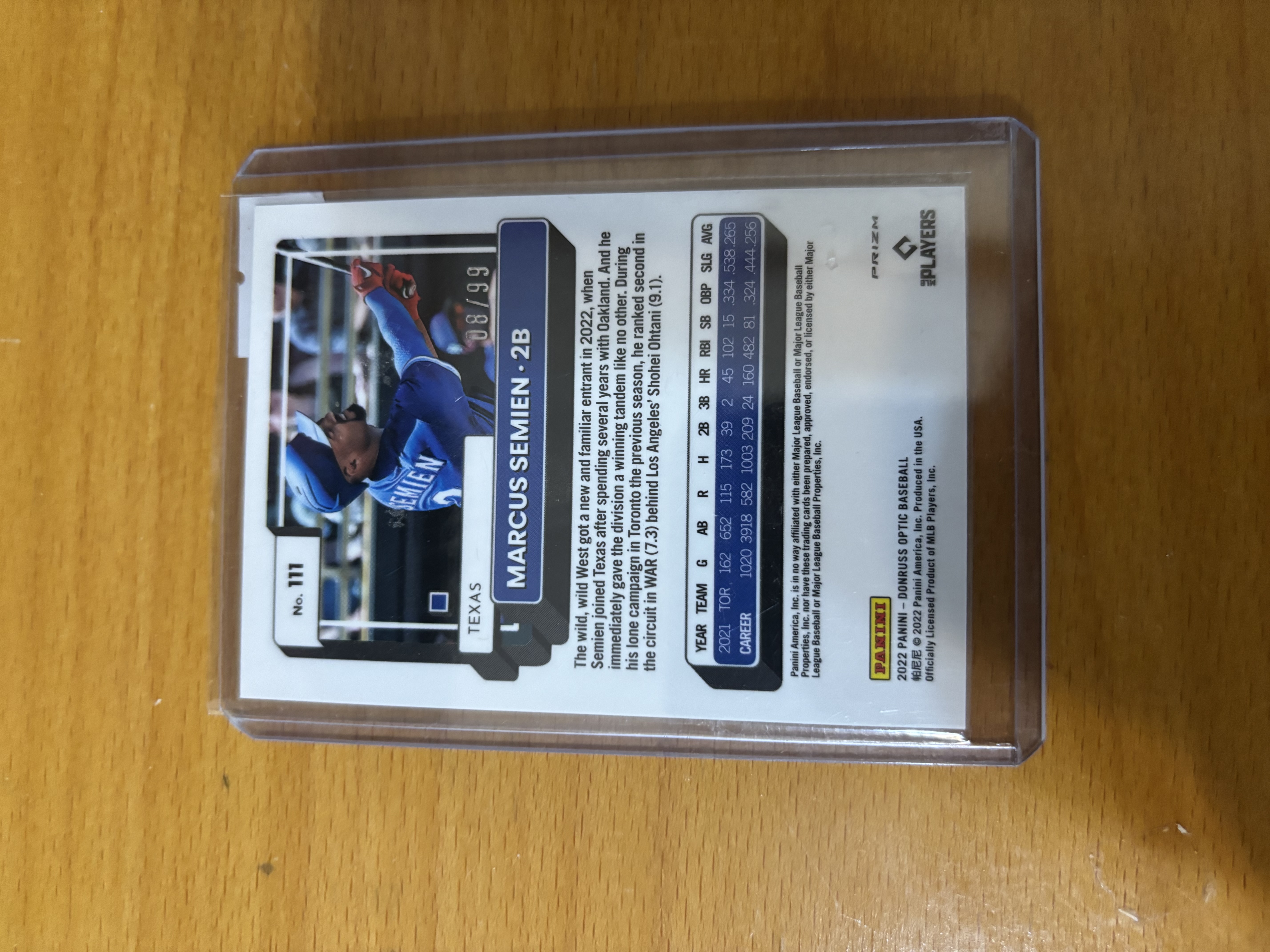 Marcus Semien Baseball Trading Card