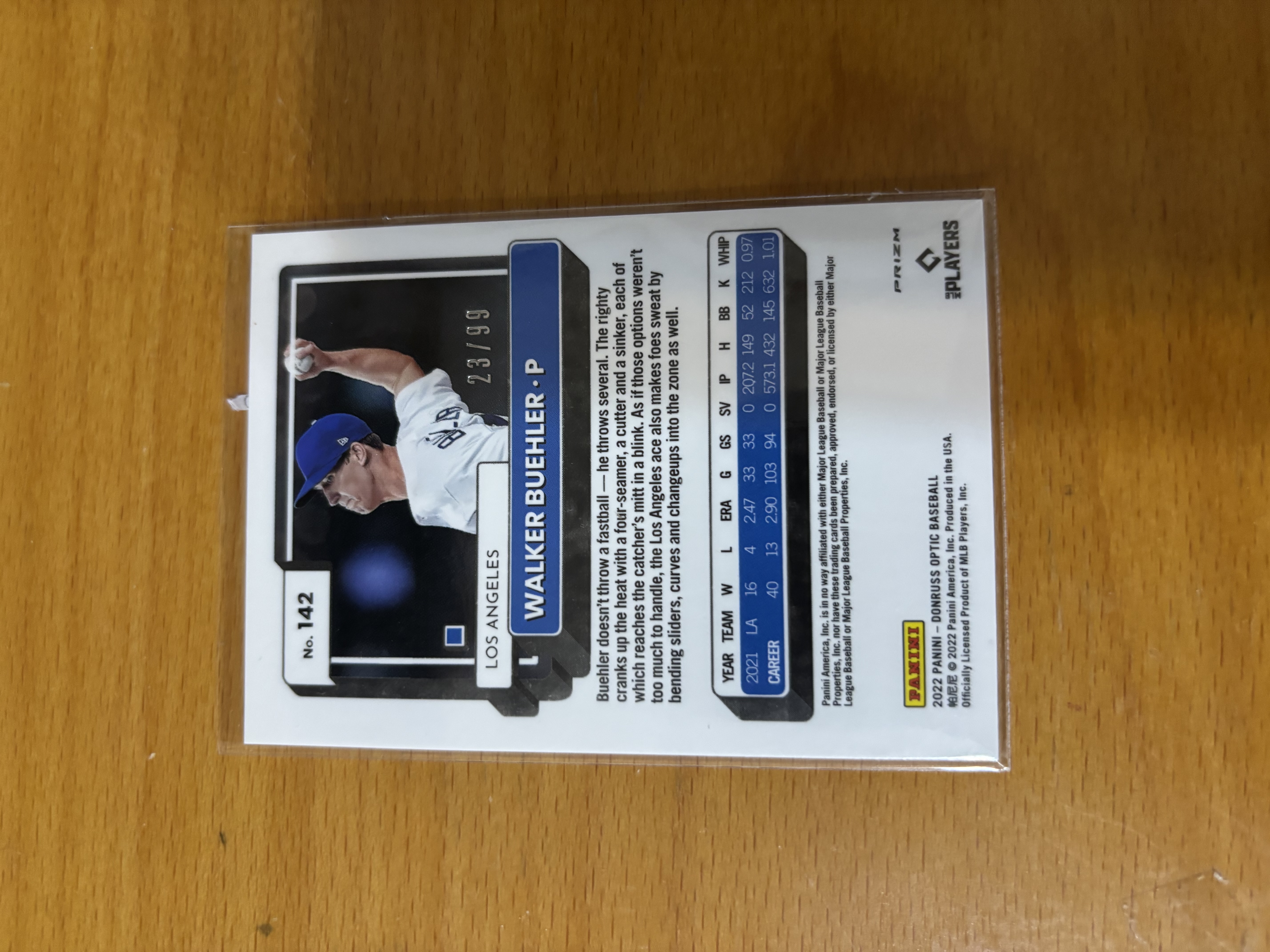 Walker Buehler Baseball Trading Card